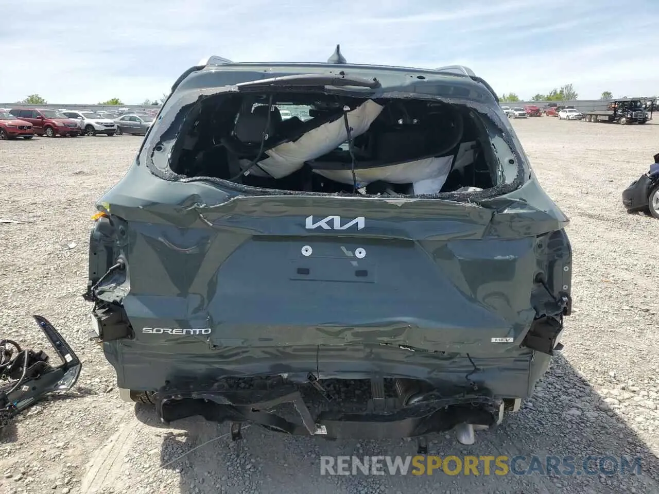 6 fotografías del automóvil dañado KNDRKDJG6S5323043 KIA SORENTO 2025