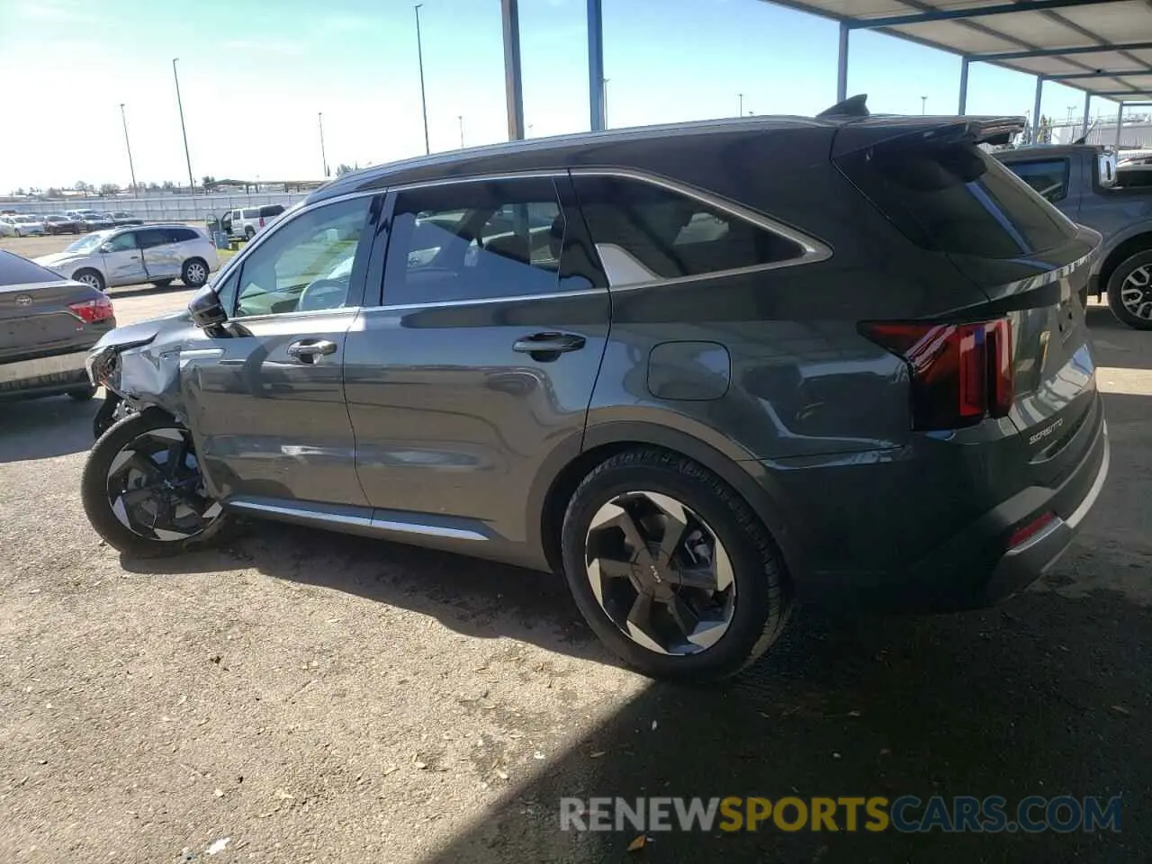 2 fotografías del automóvil dañado KNDRKDJG9S5287090 KIA SORENTO 2025