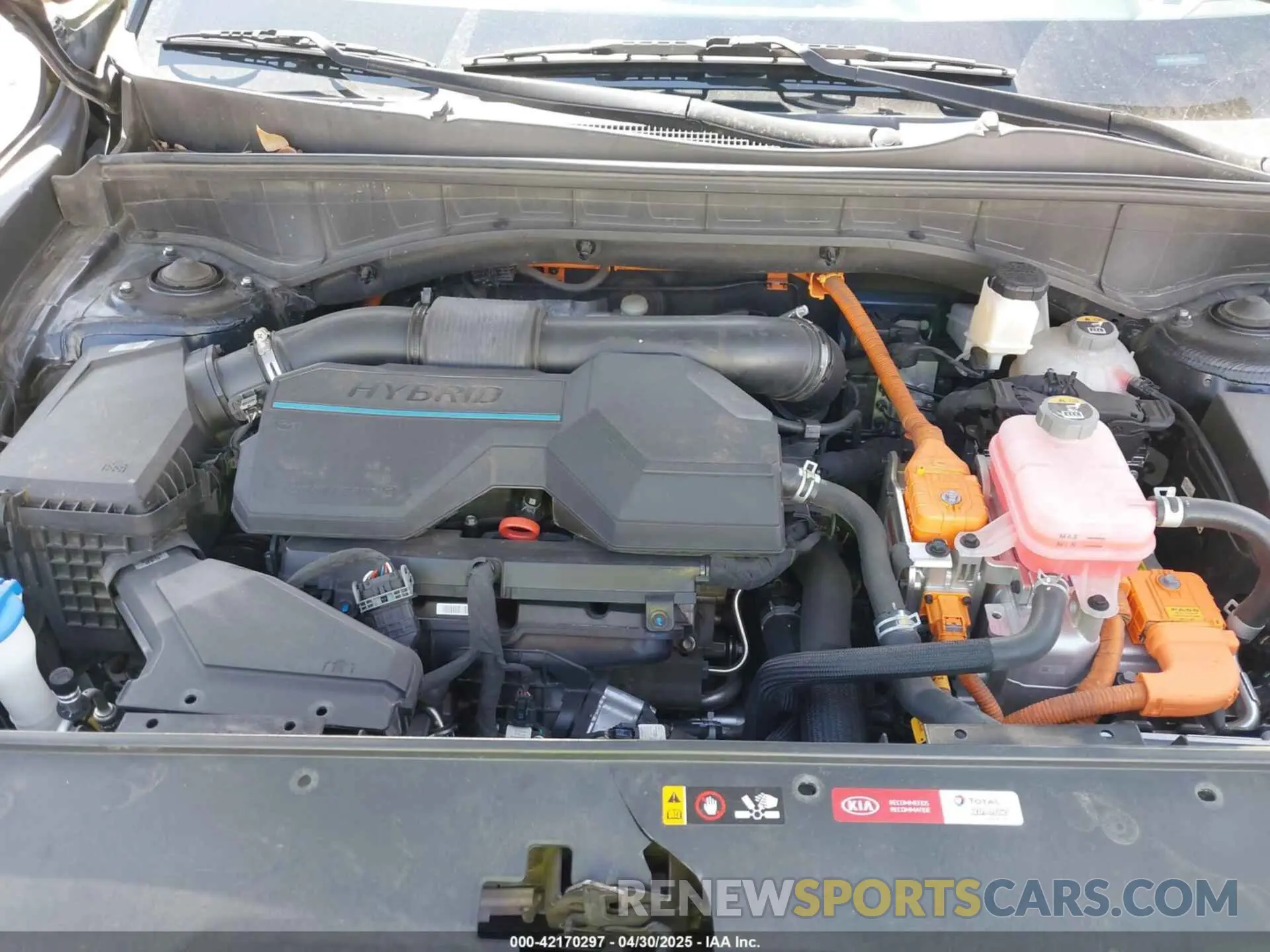 10 fotografías del automóvil dañado KNDRG4LG5M5057404 KIA SORENTO HYBRID 2021