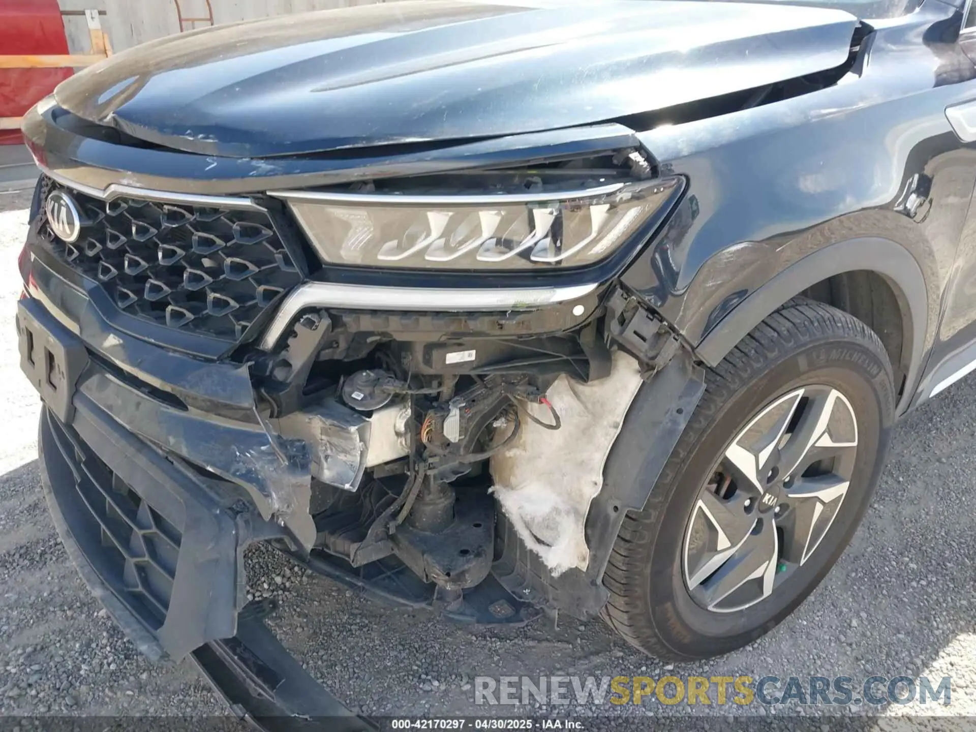 6 fotografías del automóvil dañado KNDRG4LG5M5057404 KIA SORENTO HYBRID 2021
