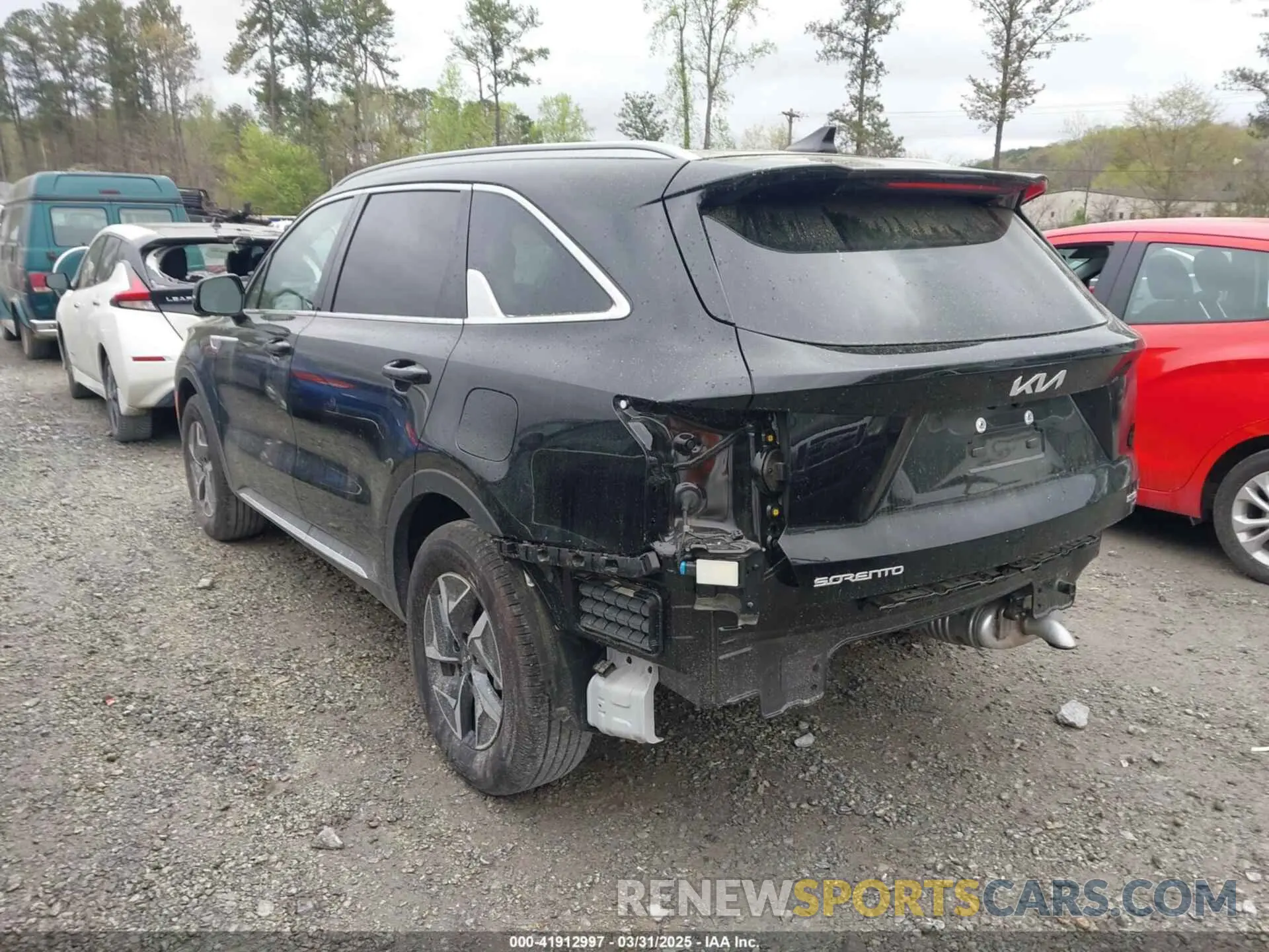 3 fotografías del automóvil dañado KNDRH4LG5P5198328 KIA SORENTO HYBRID 2023