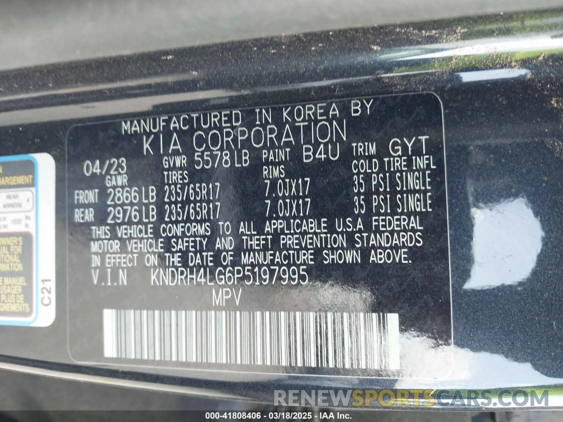 9 fotografías del automóvil dañado KNDRH4LG6P5197995 KIA SORENTO HYBRID 2023
