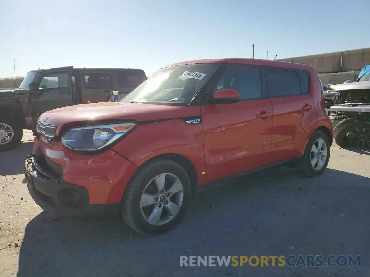 1 fotografías del automóvil dañado KNDJN2A20K7664651 KIA SOUL 2019