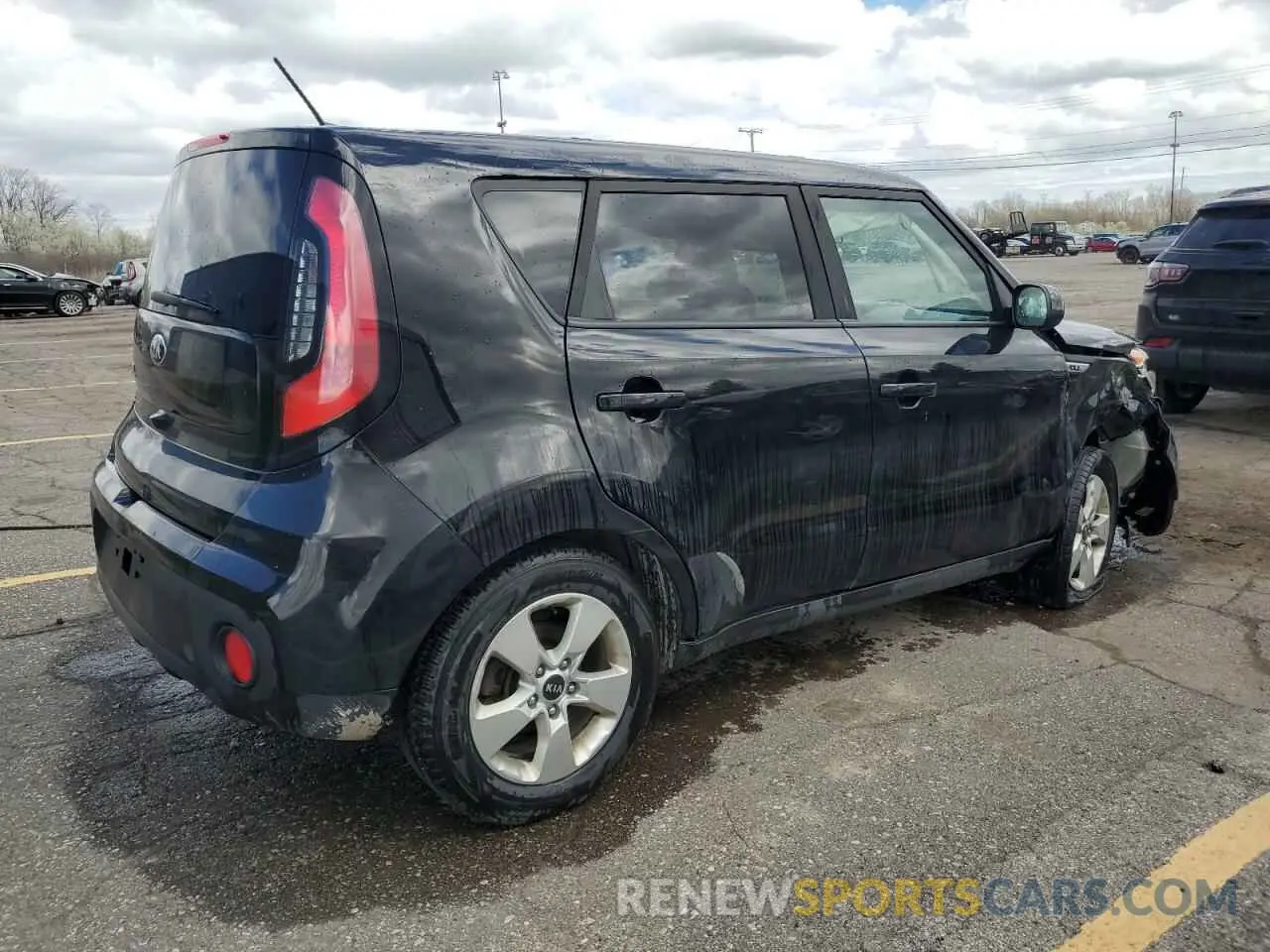 3 fotografías del automóvil dañado KNDJN2A20K7690151 KIA SOUL 2019