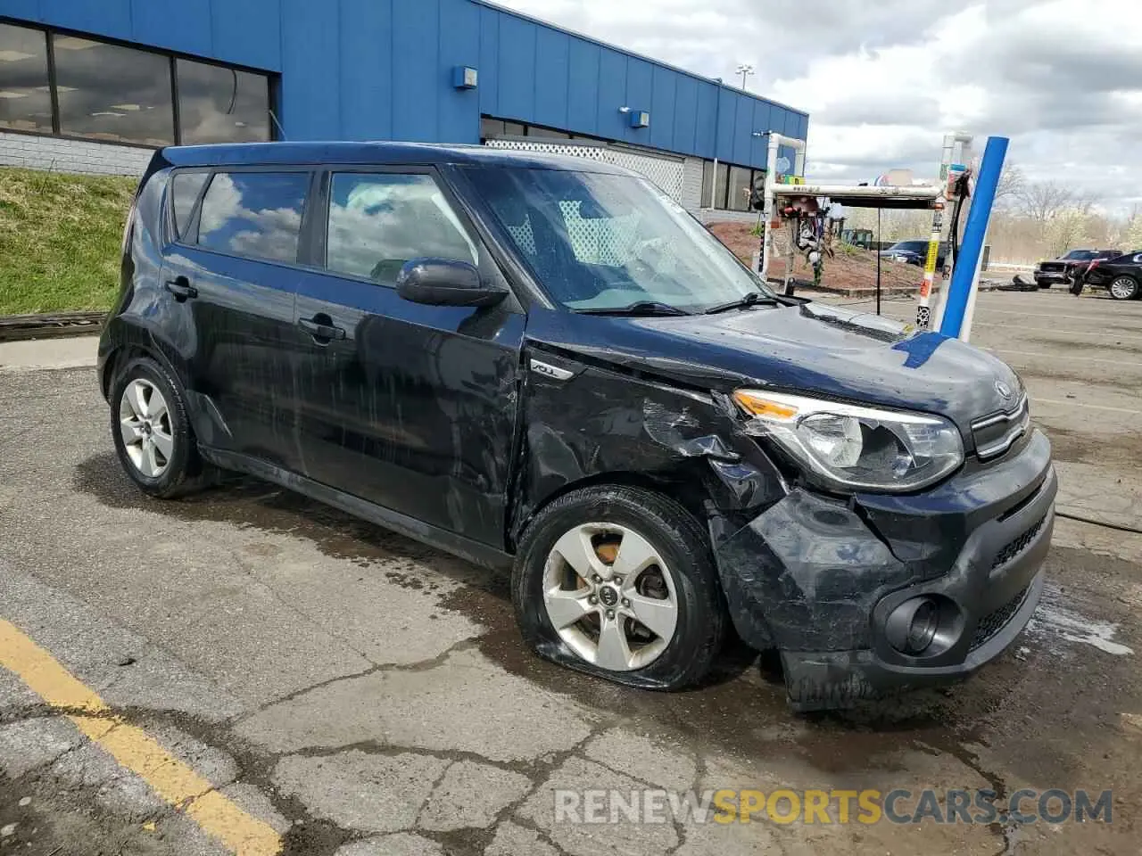 4 fotografías del automóvil dañado KNDJN2A20K7690151 KIA SOUL 2019