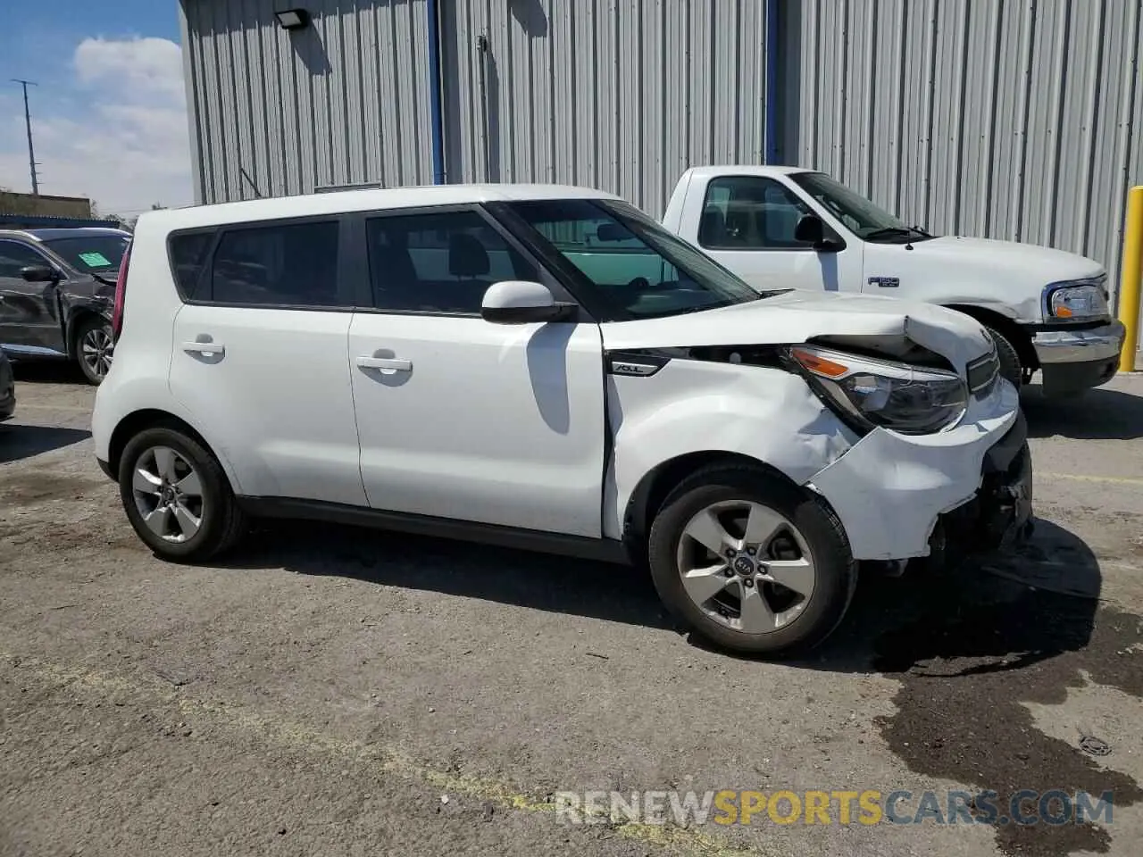4 fotografías del automóvil dañado KNDJN2A20K7910436 KIA SOUL 2019
