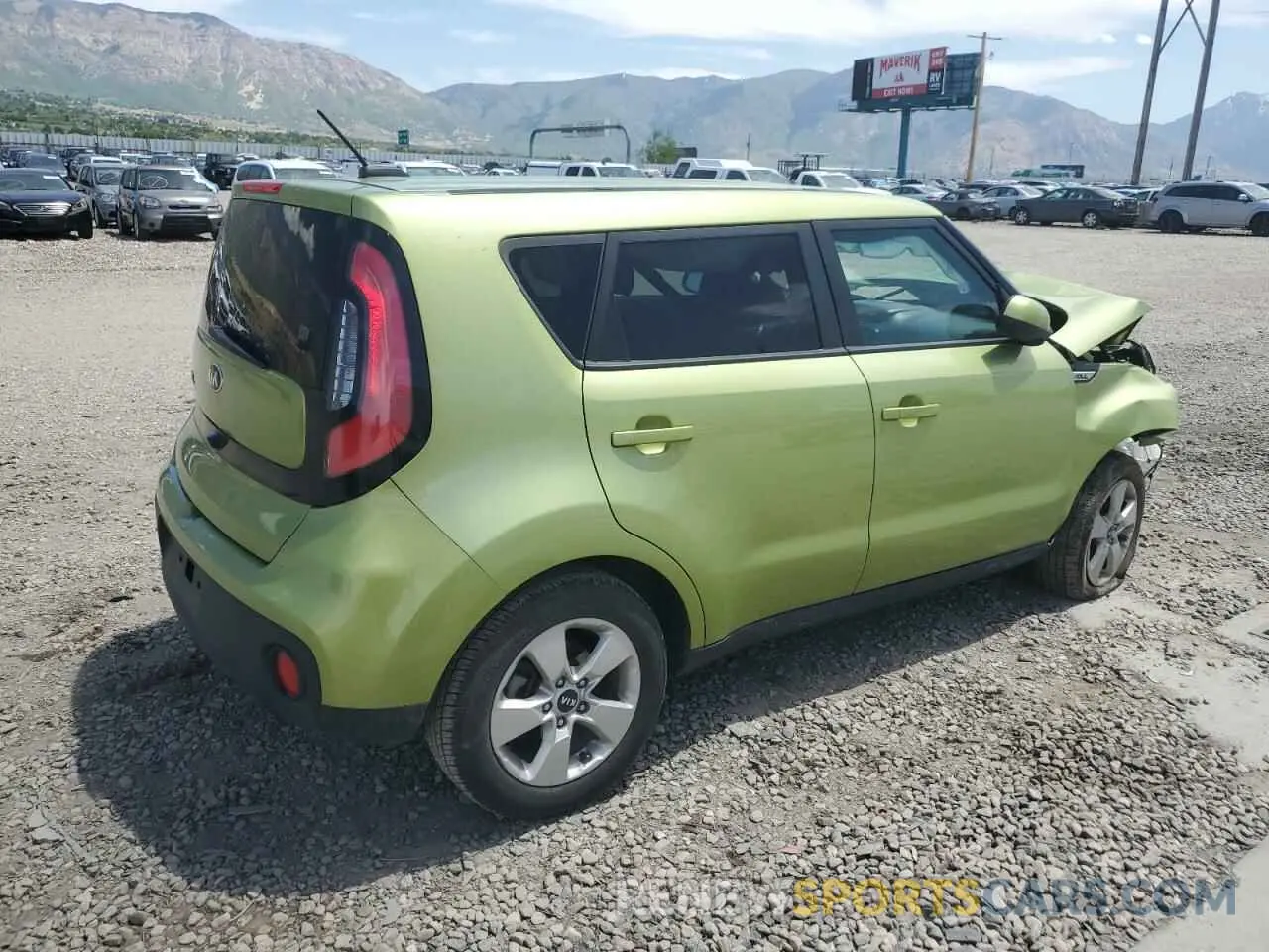3 fotografías del automóvil dañado KNDJN2A20K7916513 KIA SOUL 2019