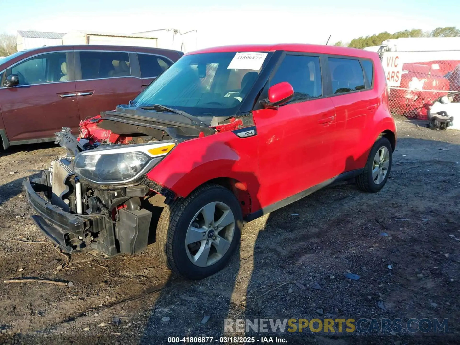 2 fotografías del automóvil dañado KNDJN2A21K7673925 KIA SOUL 2019