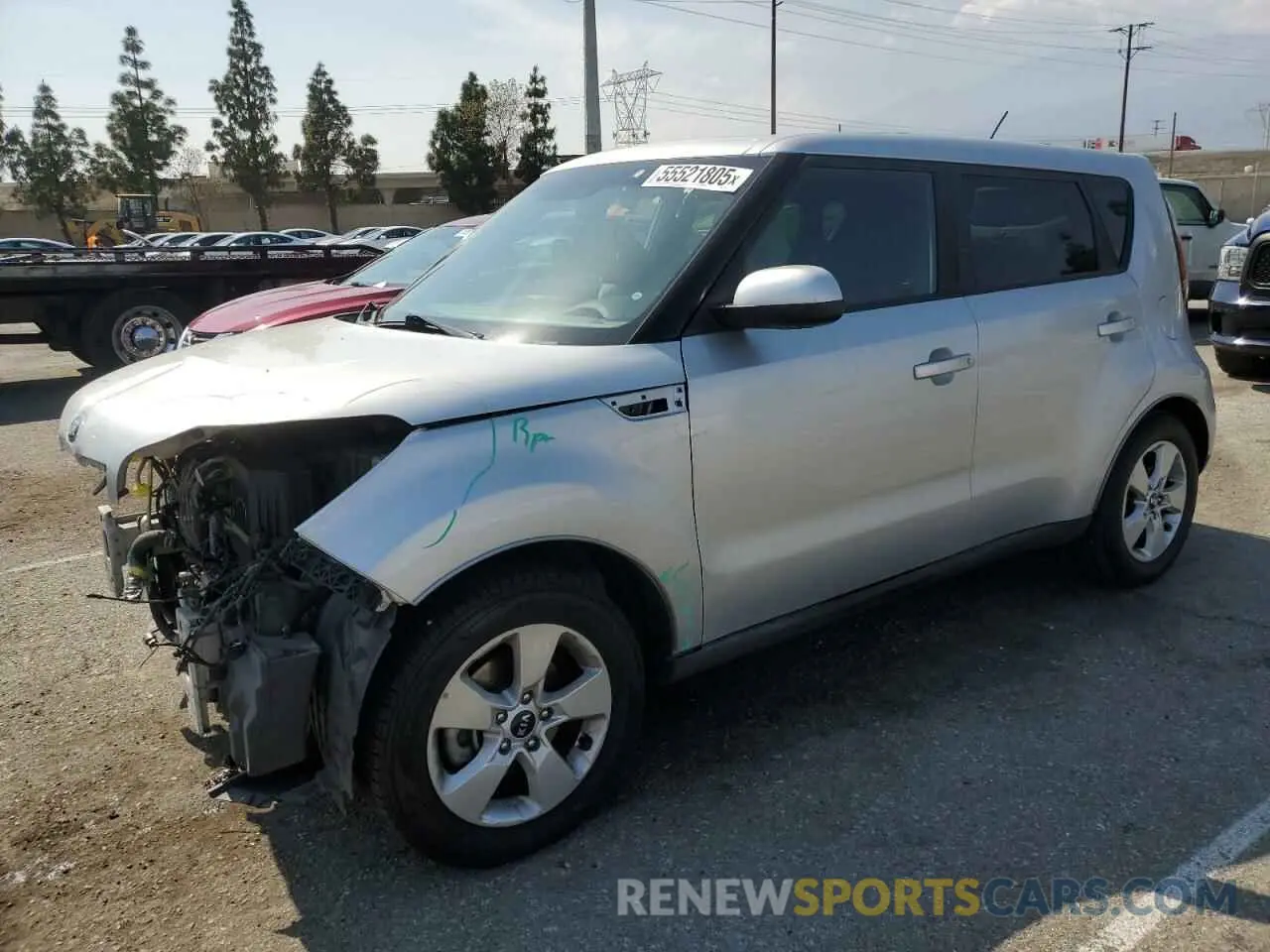 1 fotografías del automóvil dañado KNDJN2A23K7683873 KIA SOUL 2019