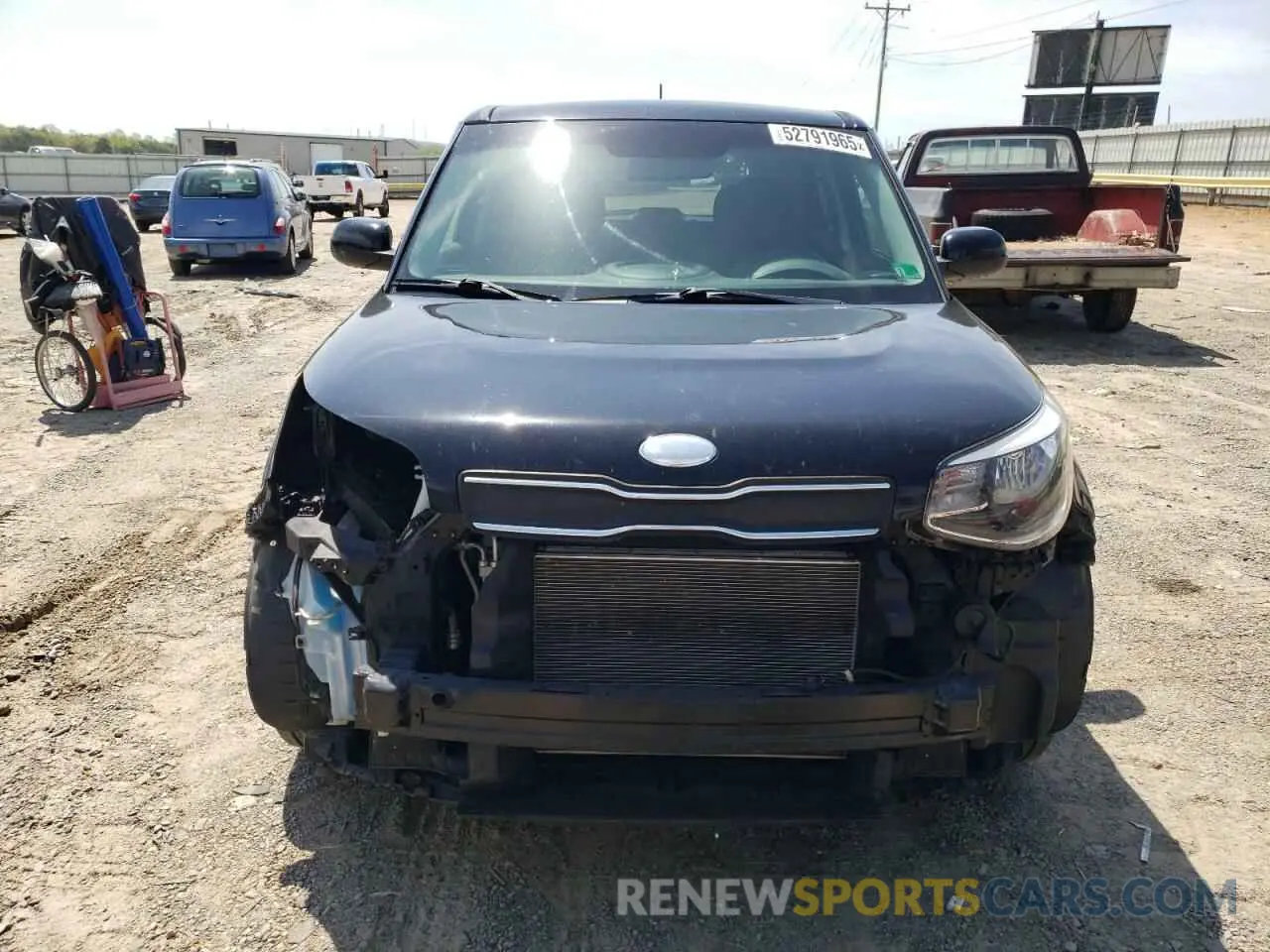 5 fotografías del automóvil dañado KNDJN2A24K7007917 KIA SOUL 2019