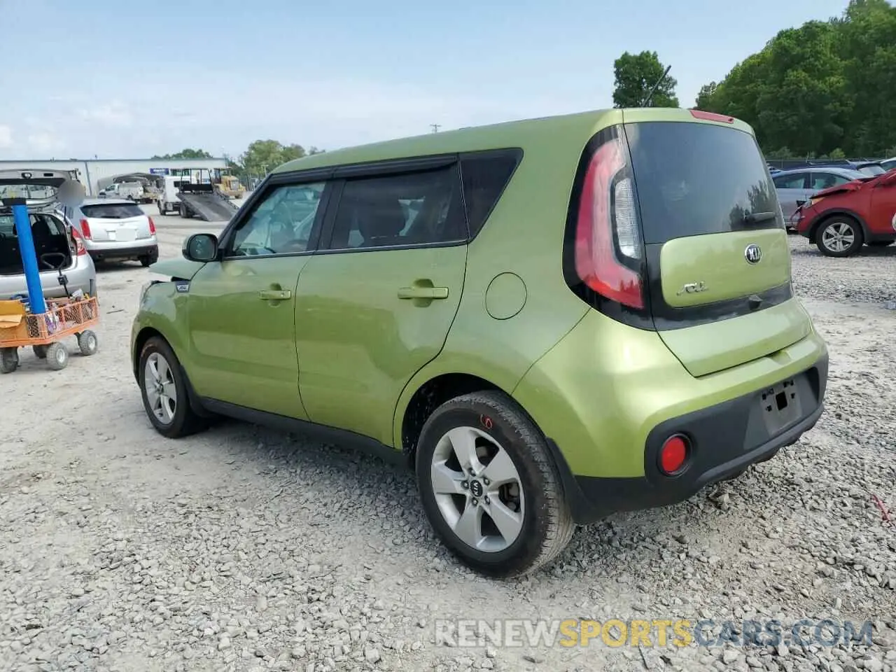 2 fotografías del automóvil dañado KNDJN2A24K7913937 KIA SOUL 2019