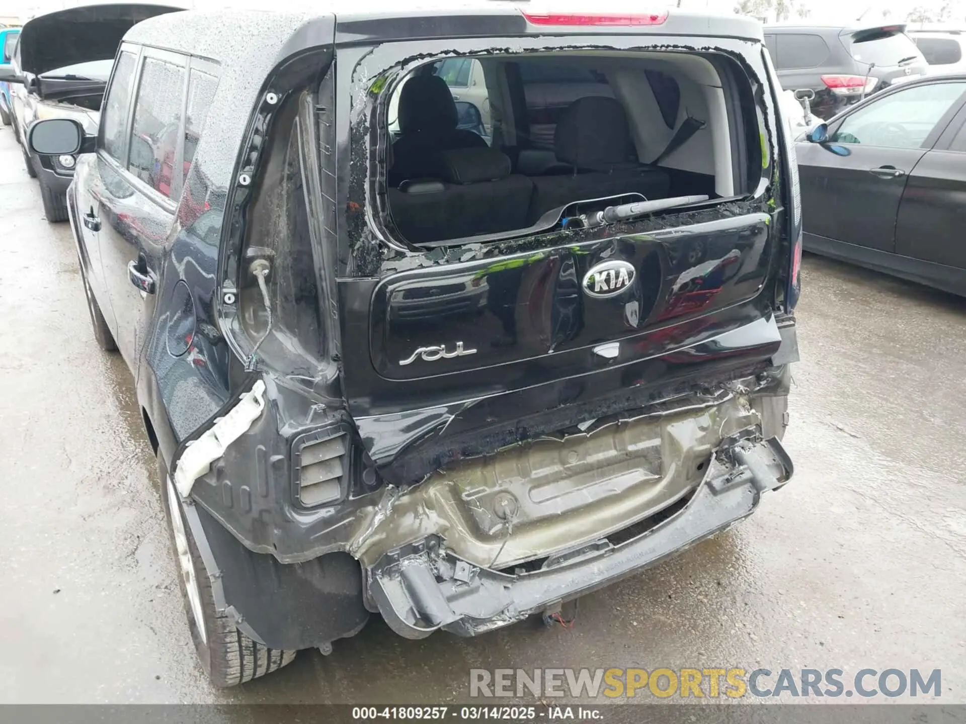 6 fotografías del automóvil dañado KNDJN2A25K7650566 KIA SOUL 2019