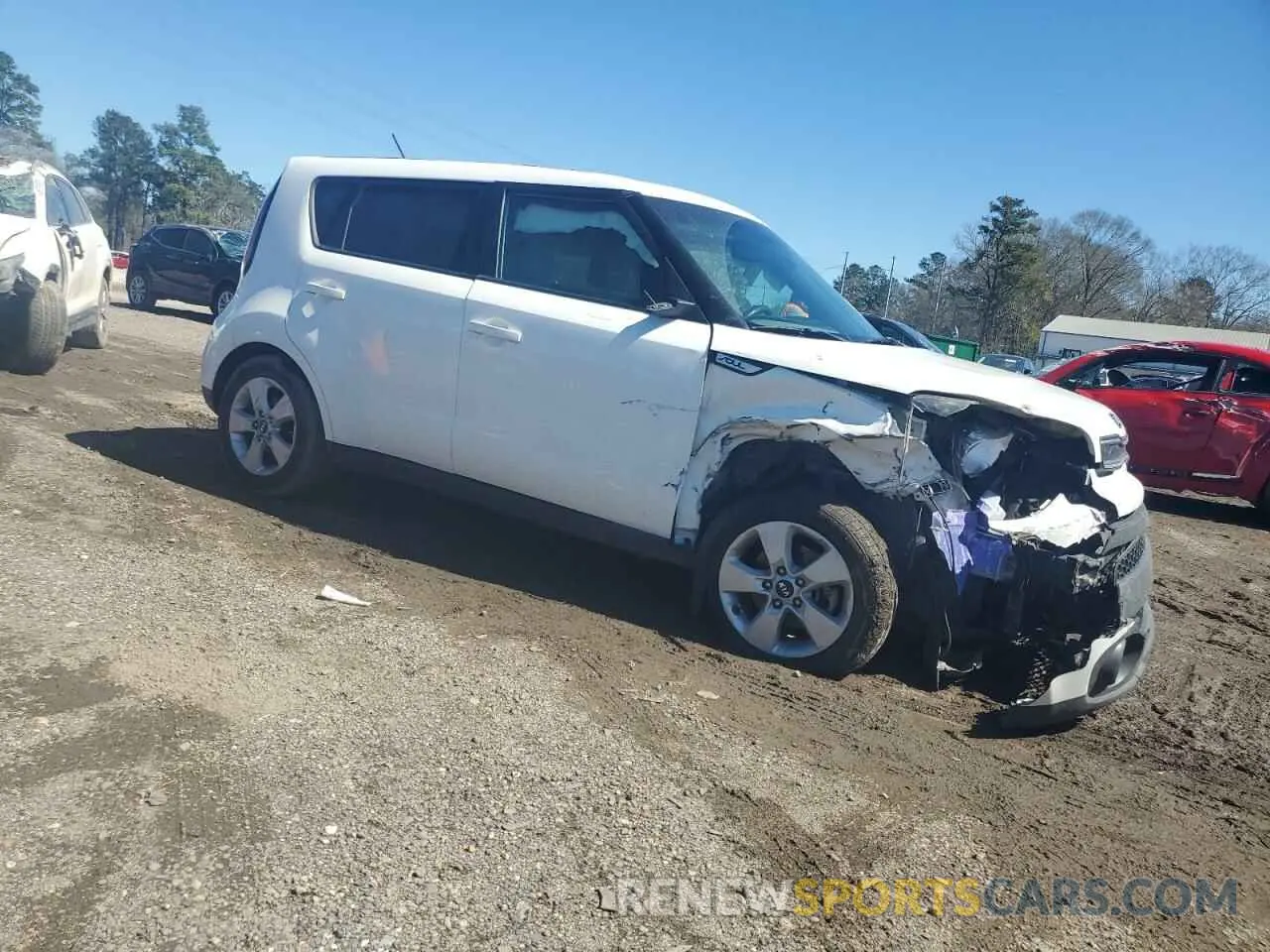 4 fotografías del automóvil dañado KNDJN2A26K7912028 KIA SOUL 2019