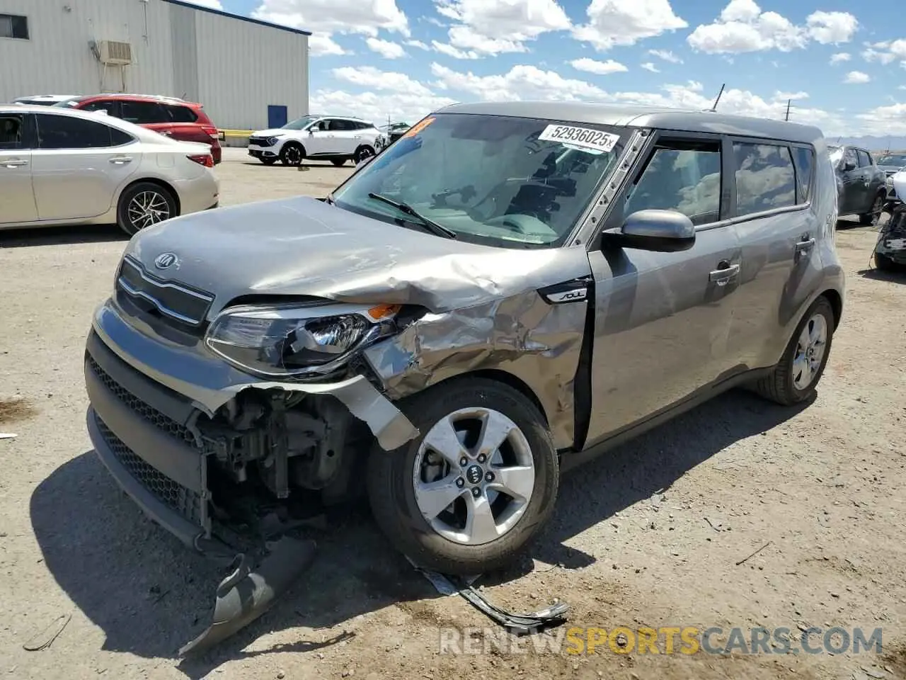 1 fotografías del automóvil dañado KNDJN2A28K7019147 KIA SOUL 2019