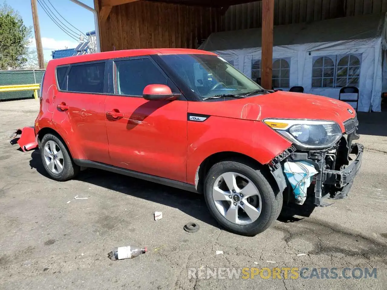 4 fotografías del automóvil dañado KNDJN2A28K7022260 KIA SOUL 2019