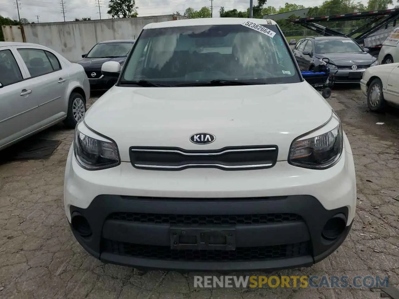 5 fotografías del automóvil dañado KNDJN2A29K7018427 KIA SOUL 2019