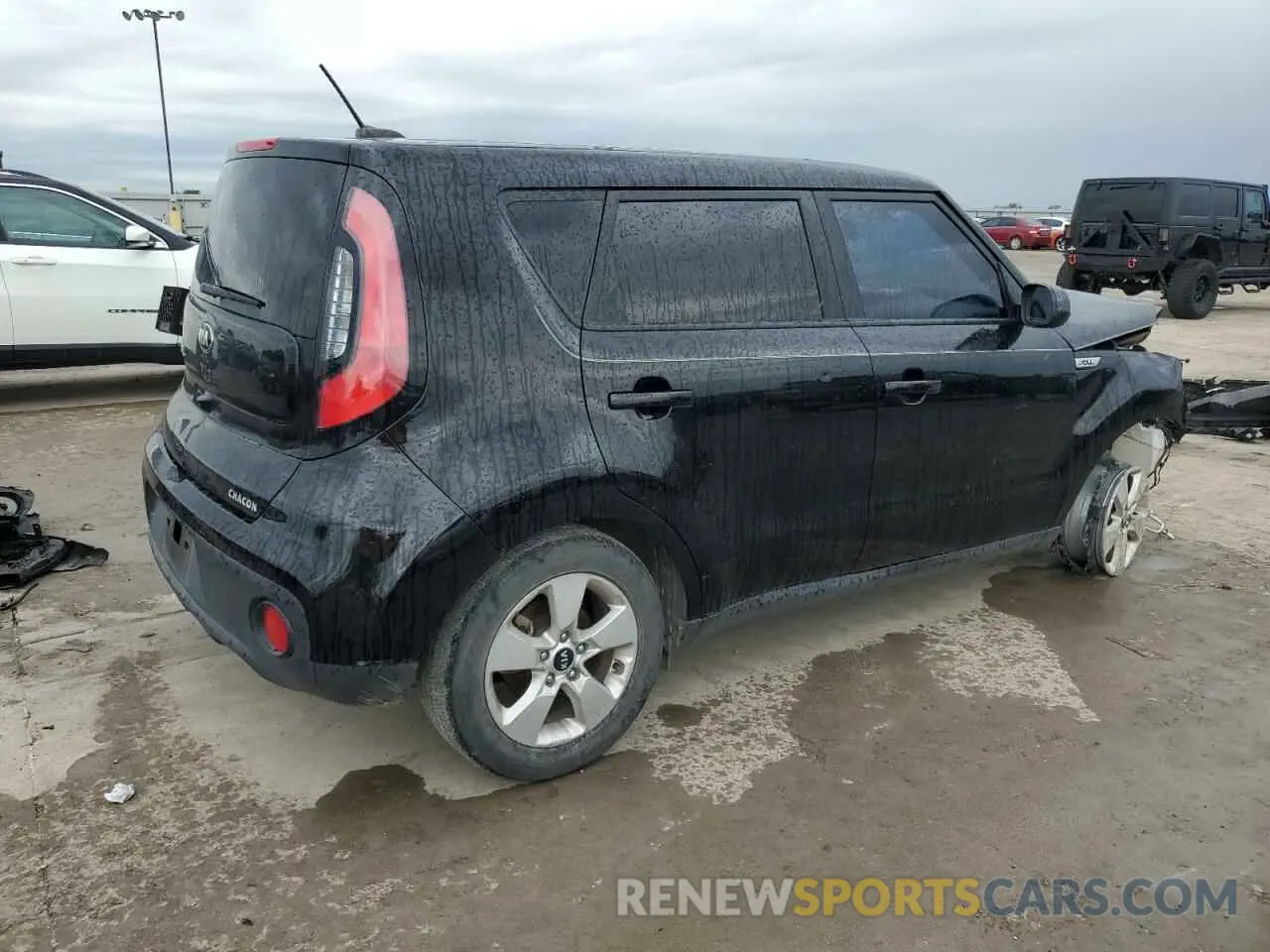 4 fotografías del automóvil dañado KNDJN2A29K7020016 KIA SOUL 2019