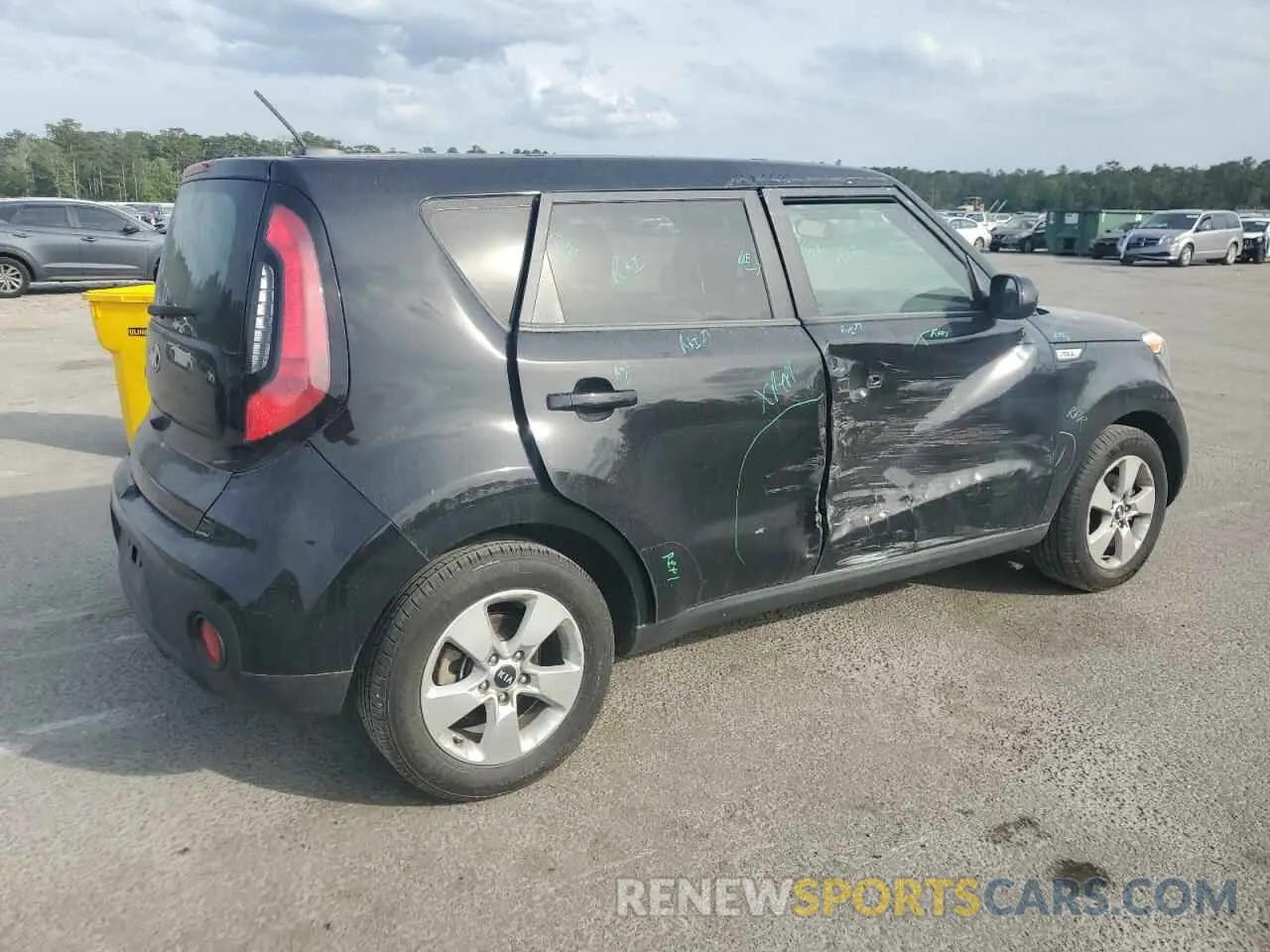 3 fotografías del automóvil dañado KNDJN2A29K7921032 KIA SOUL 2019