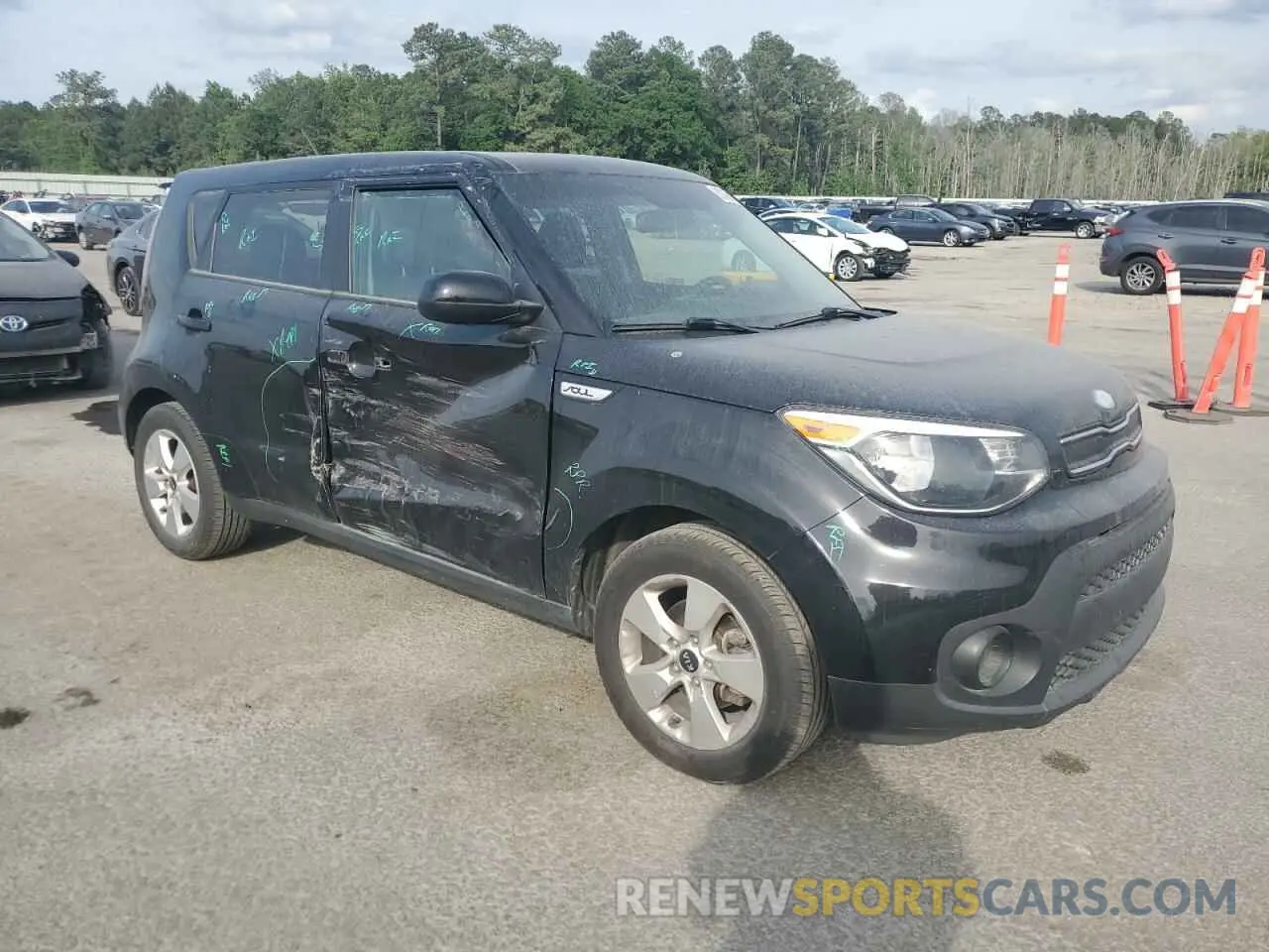 4 fotografías del automóvil dañado KNDJN2A29K7921032 KIA SOUL 2019