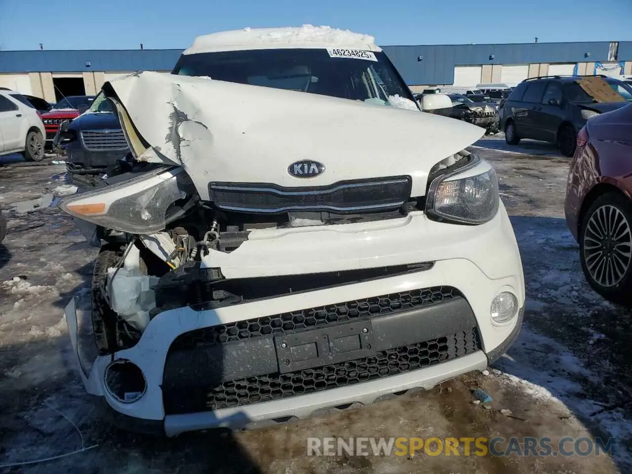 5 fotografías del automóvil dañado KNDJP3A50K7640456 KIA SOUL 2019