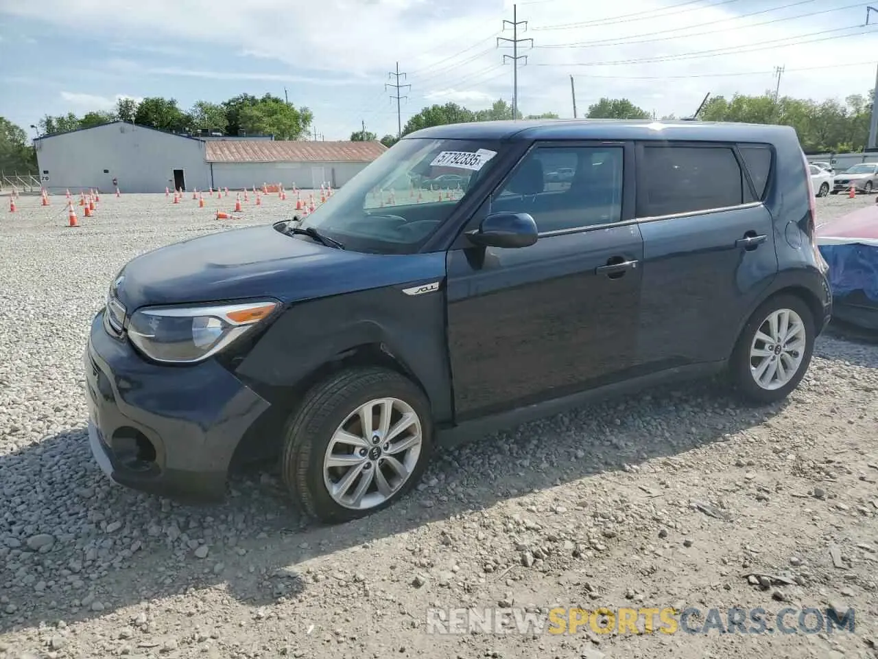 1 fotografías del automóvil dañado KNDJP3A51K7641129 KIA SOUL 2019