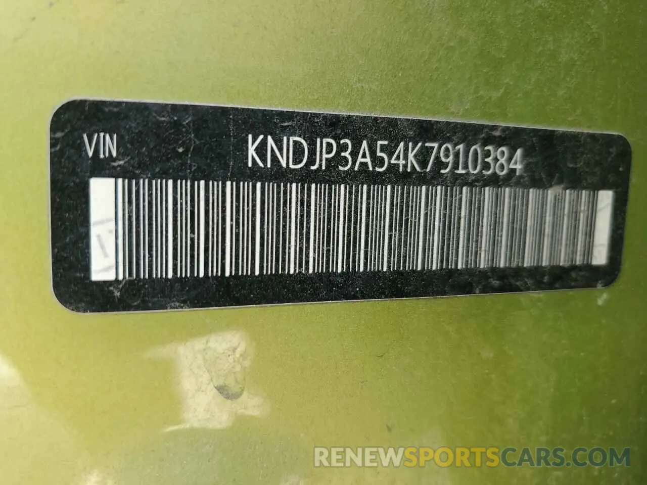 12 fotografías del automóvil dañado KNDJP3A54K7910384 KIA SOUL 2019