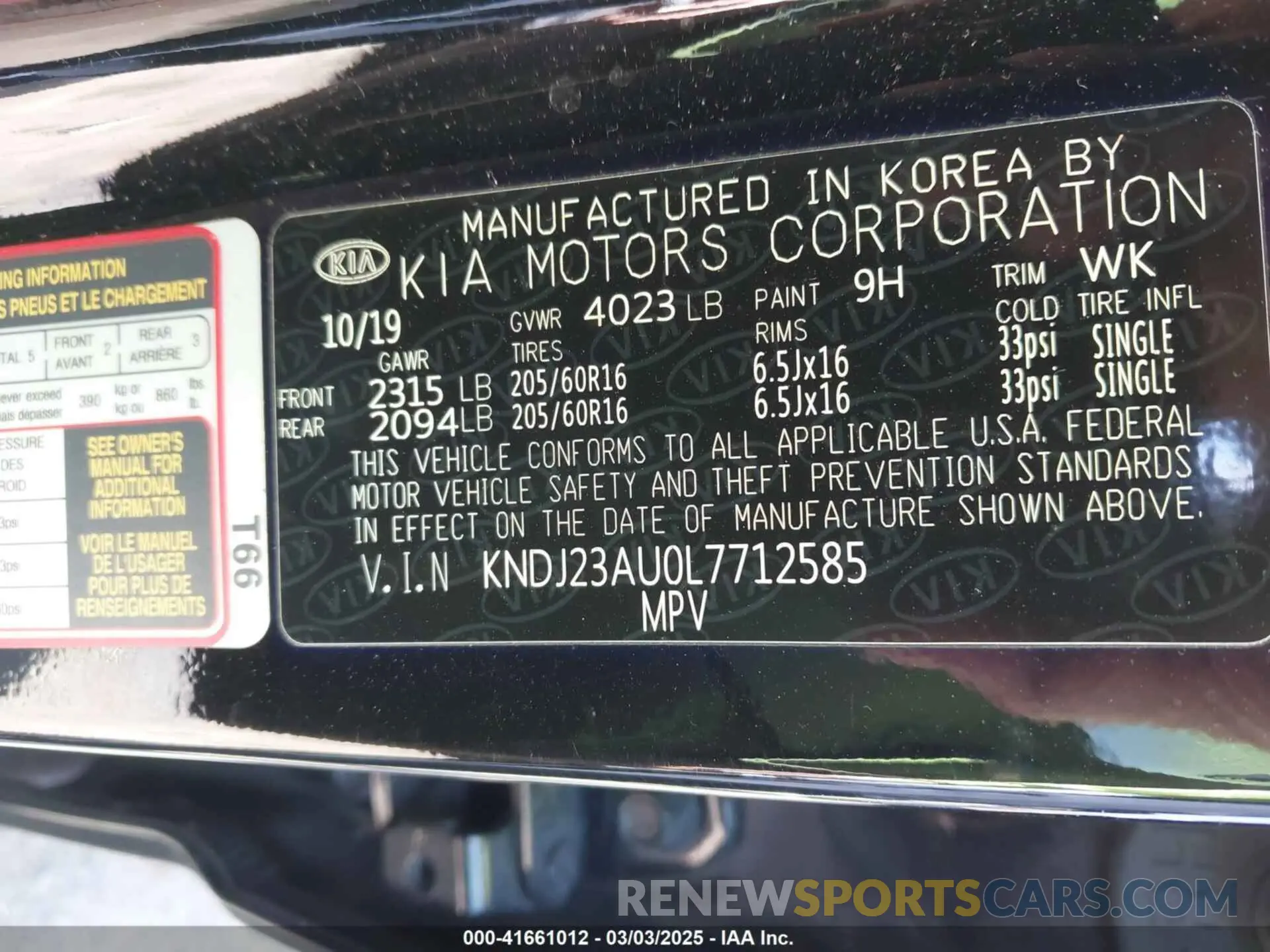 9 fotografías del automóvil dañado KNDJ23AU0L7712585 KIA SOUL 2020