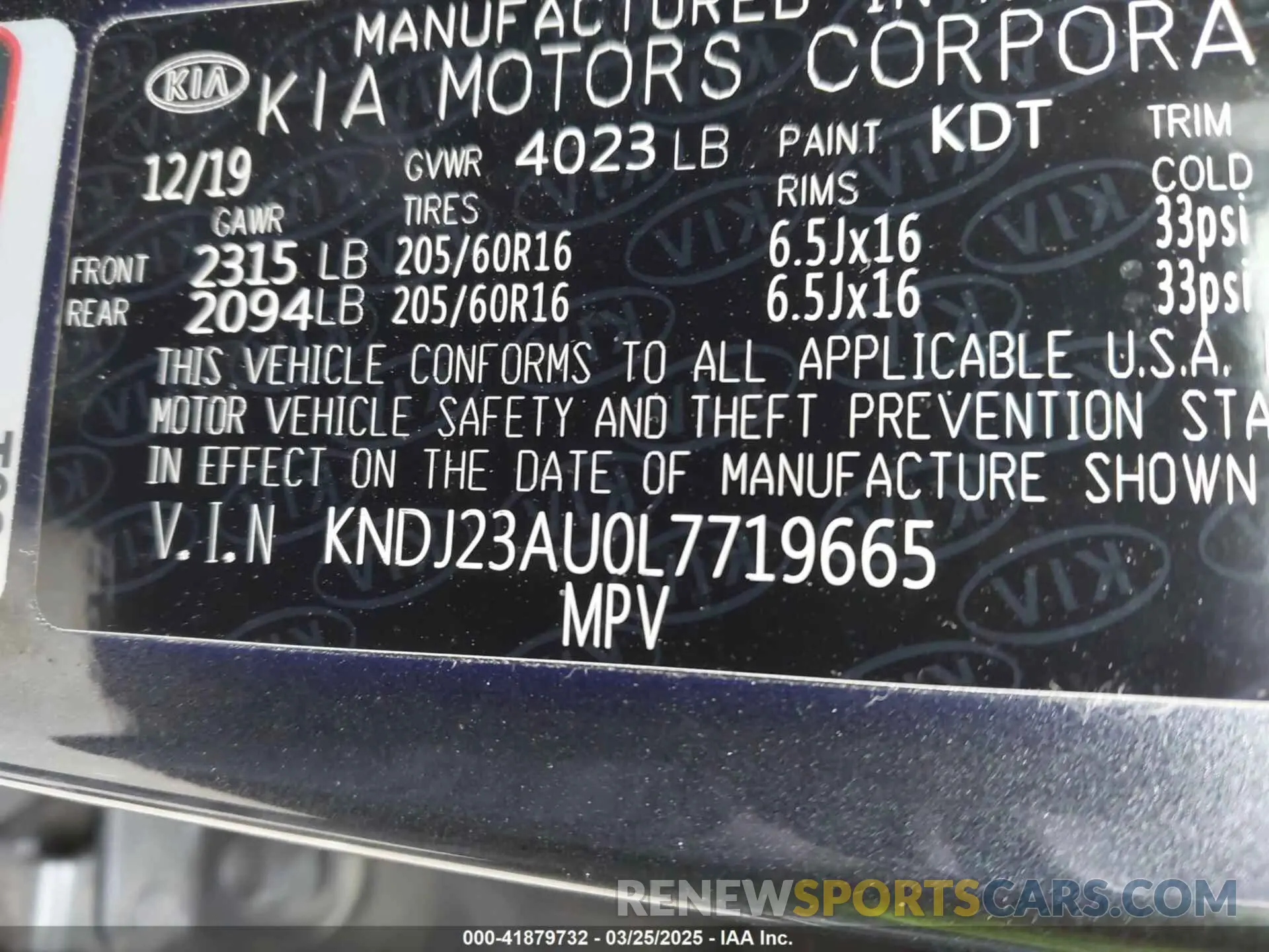 9 fotografías del automóvil dañado KNDJ23AU0L7719665 KIA SOUL 2020
