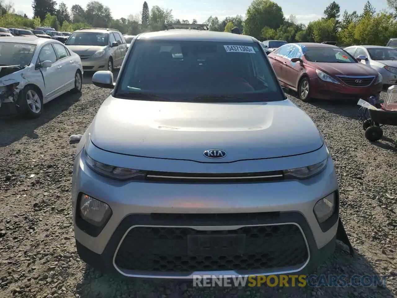 5 fotografías del automóvil dañado KNDJ23AU2L7056311 KIA SOUL 2020