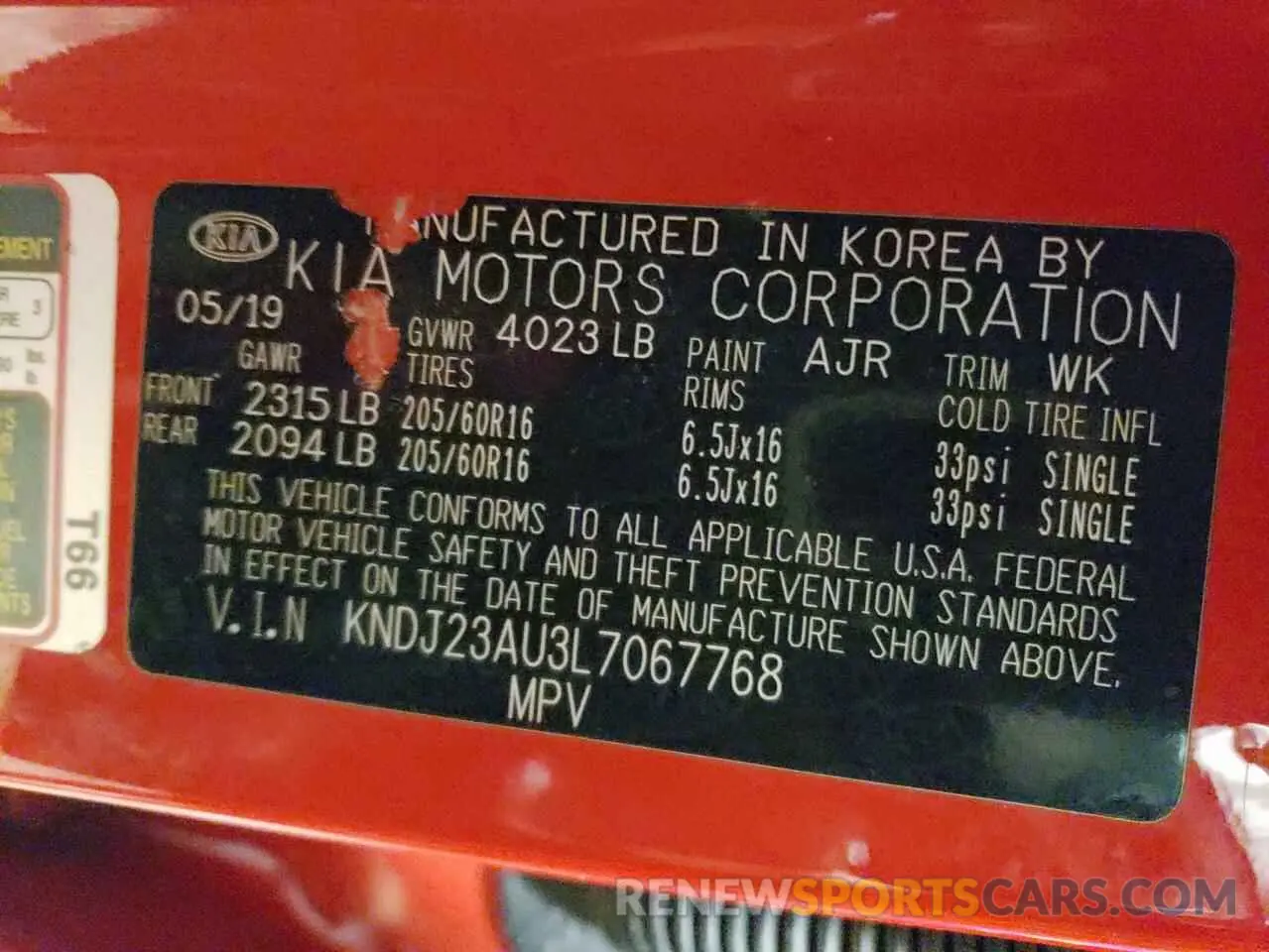 12 fotografías del automóvil dañado KNDJ23AU3L7067768 KIA SOUL 2020