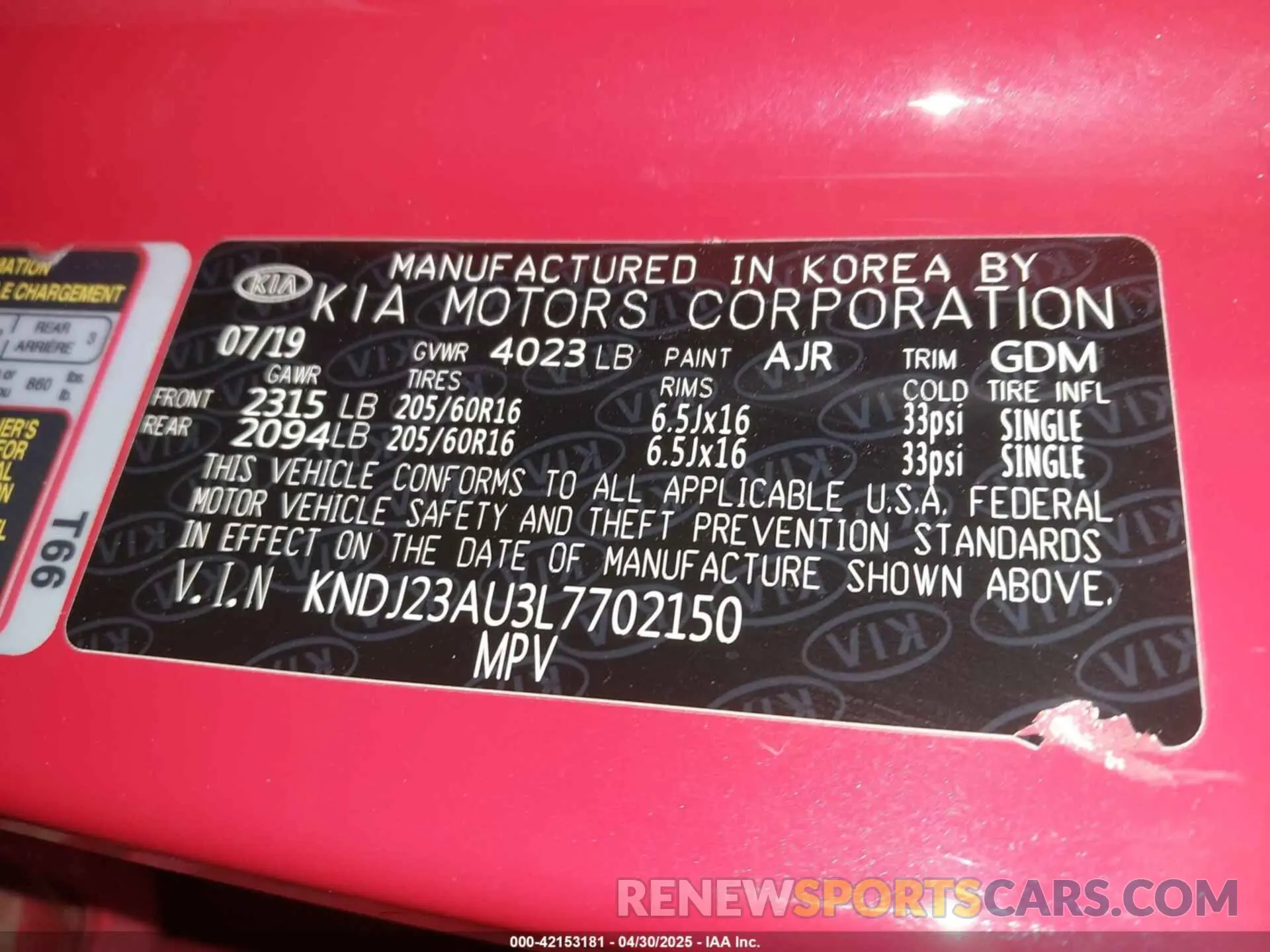 9 fotografías del automóvil dañado KNDJ23AU3L7702150 KIA SOUL 2020