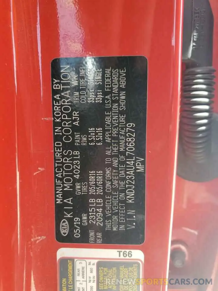 14 fotografías del automóvil dañado KNDJ23AU4L7068279 KIA SOUL 2020