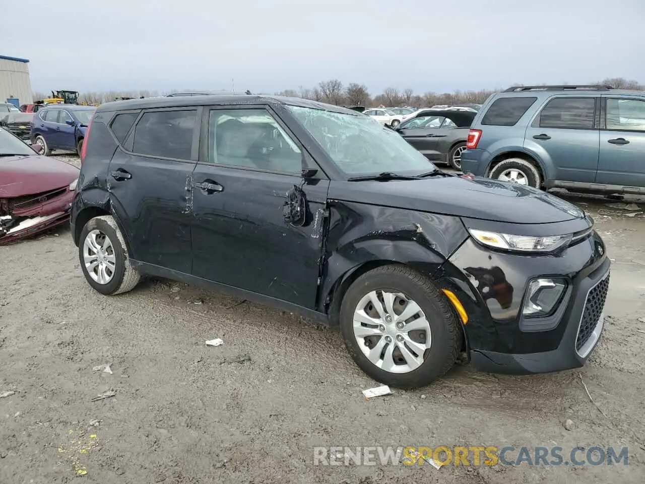 4 fotografías del automóvil dañado KNDJ23AU4L7071232 KIA SOUL 2020