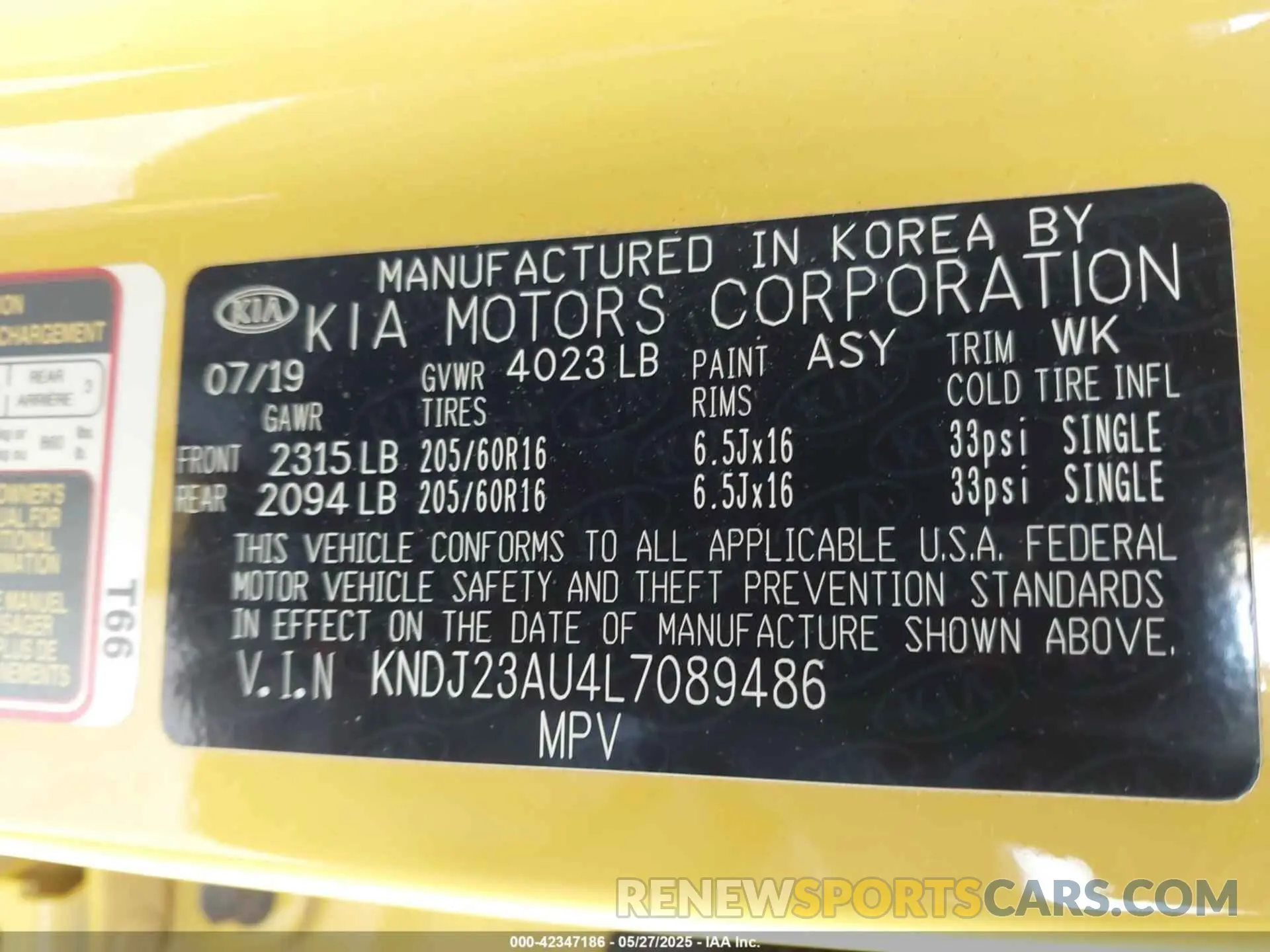 9 fotografías del automóvil dañado KNDJ23AU4L7089486 KIA SOUL 2020