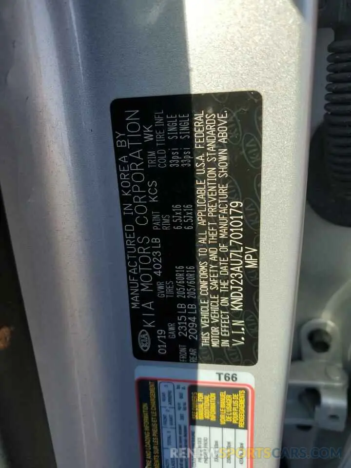 14 fotografías del automóvil dañado KNDJ23AU7L7010179 KIA SOUL 2020