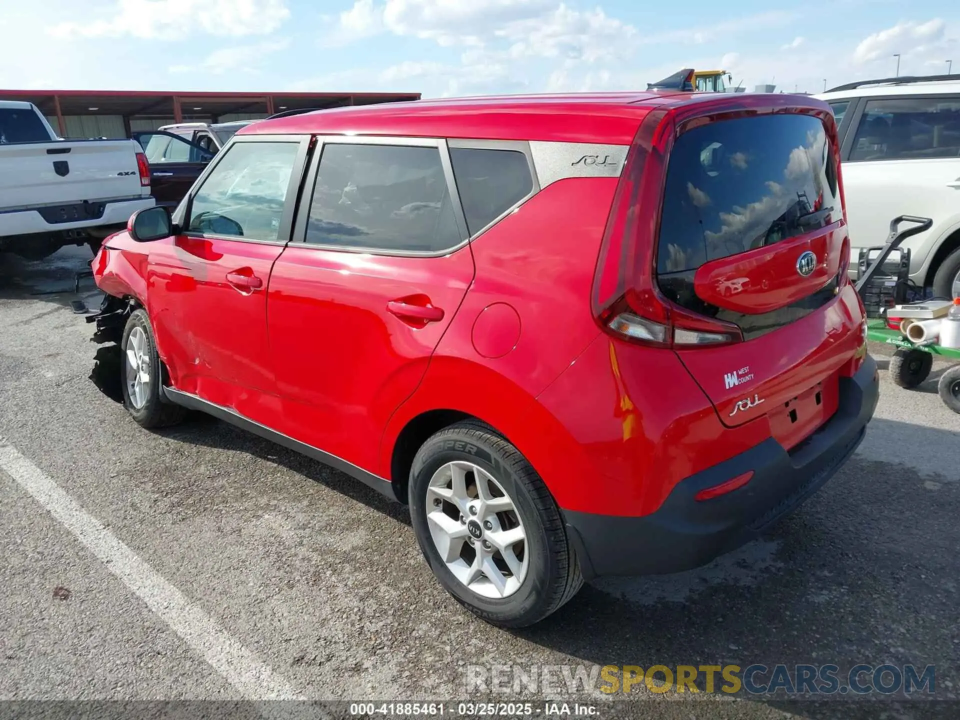 3 fotografías del automóvil dañado KNDJ23AUXL7085510 KIA SOUL 2020