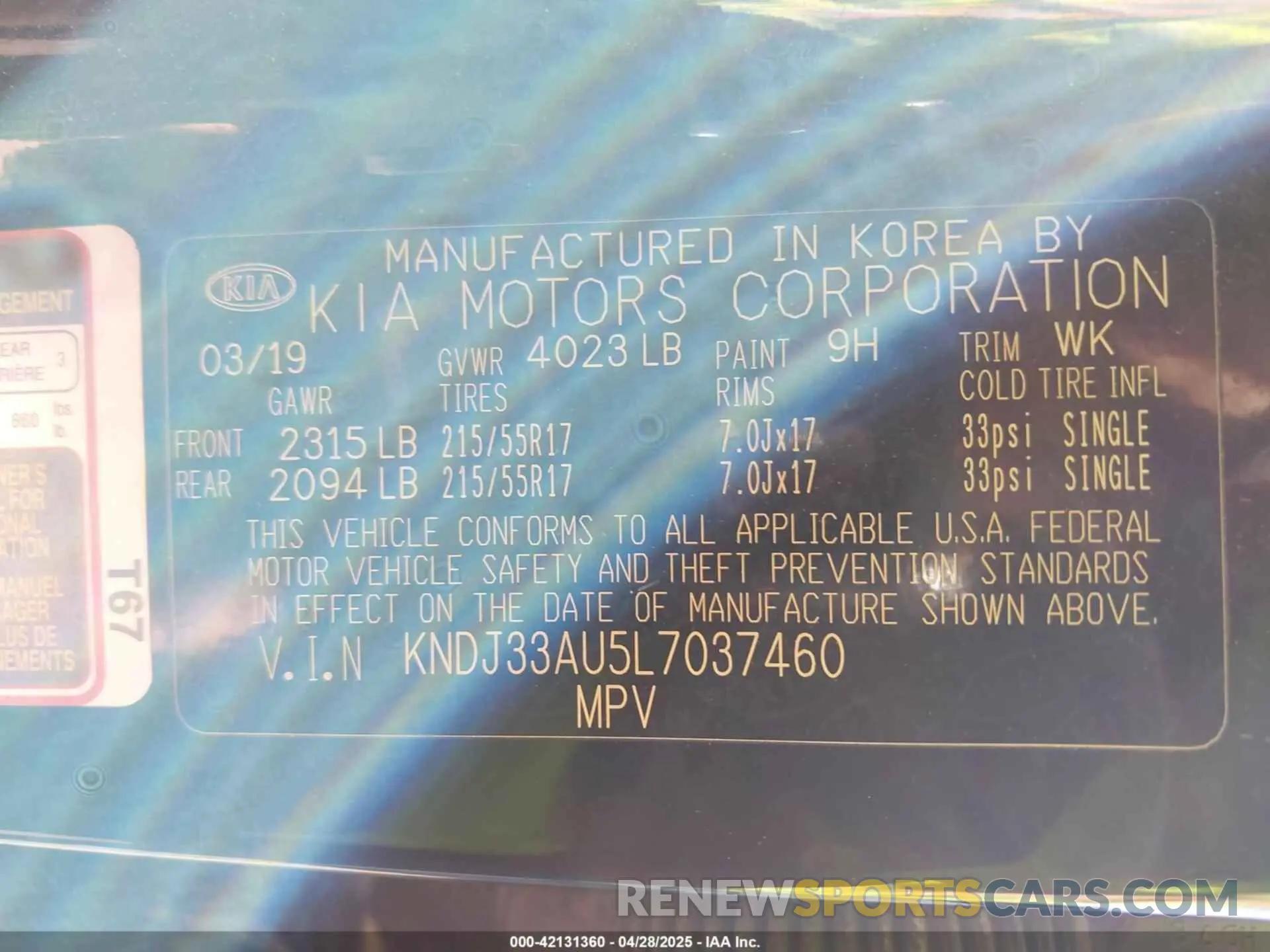 9 fotografías del automóvil dañado KNDJ33AU5L7037460 KIA SOUL 2020