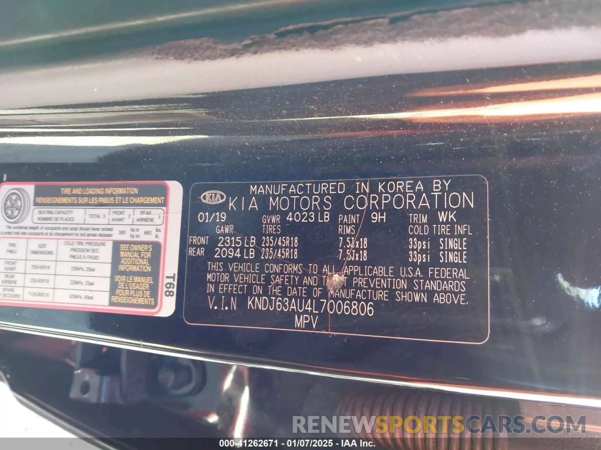 9 fotografías del automóvil dañado KNDJ63AU4L7006806 KIA SOUL 2020