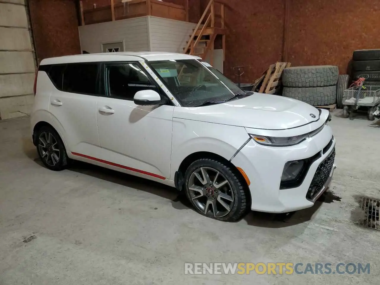4 fotografías del automóvil dañado KNDJ63AUXL7703333 KIA SOUL 2020