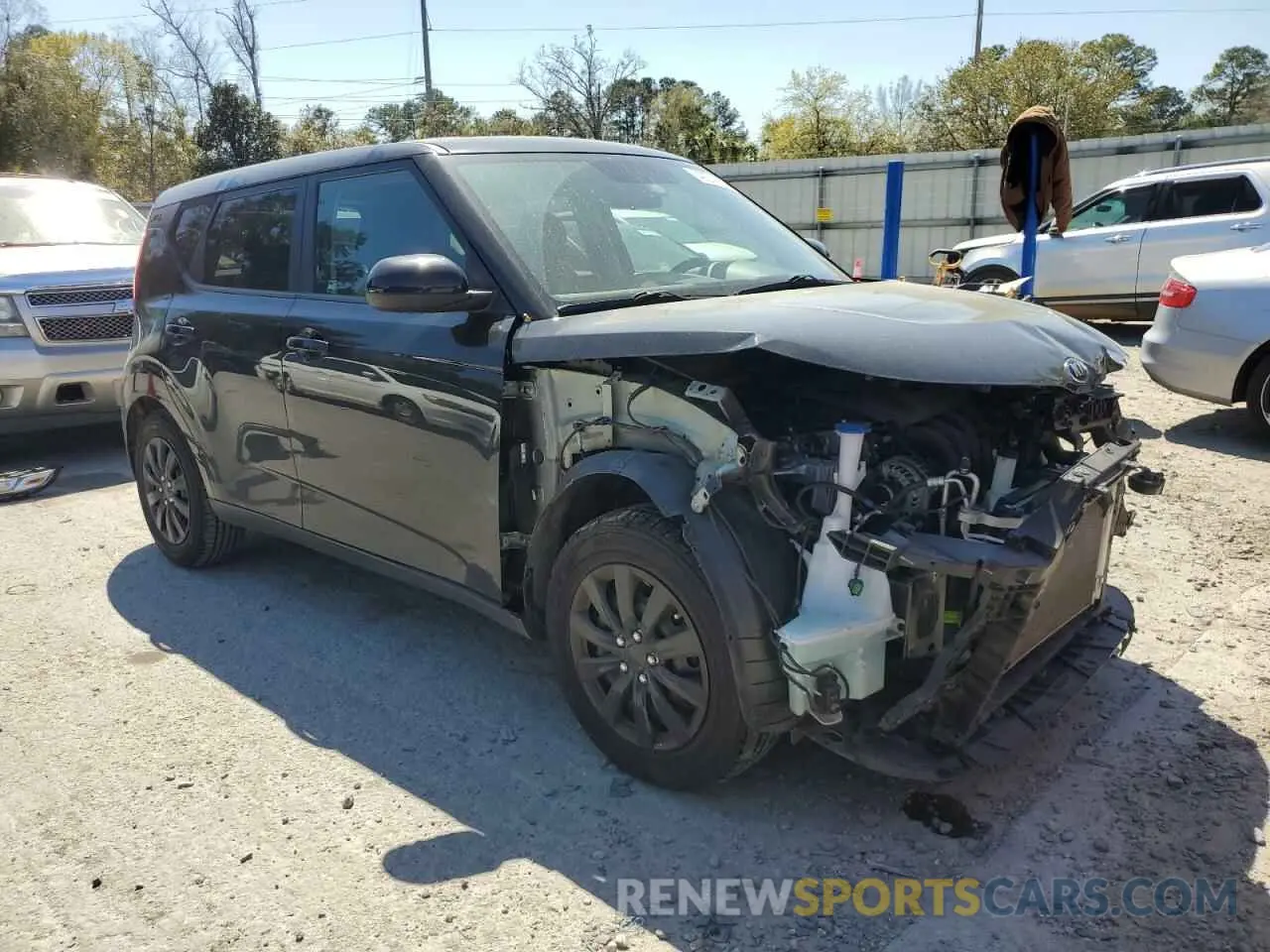 4 fotografías del automóvil dañado KNDJ23AU0M7755518 KIA SOUL 2021