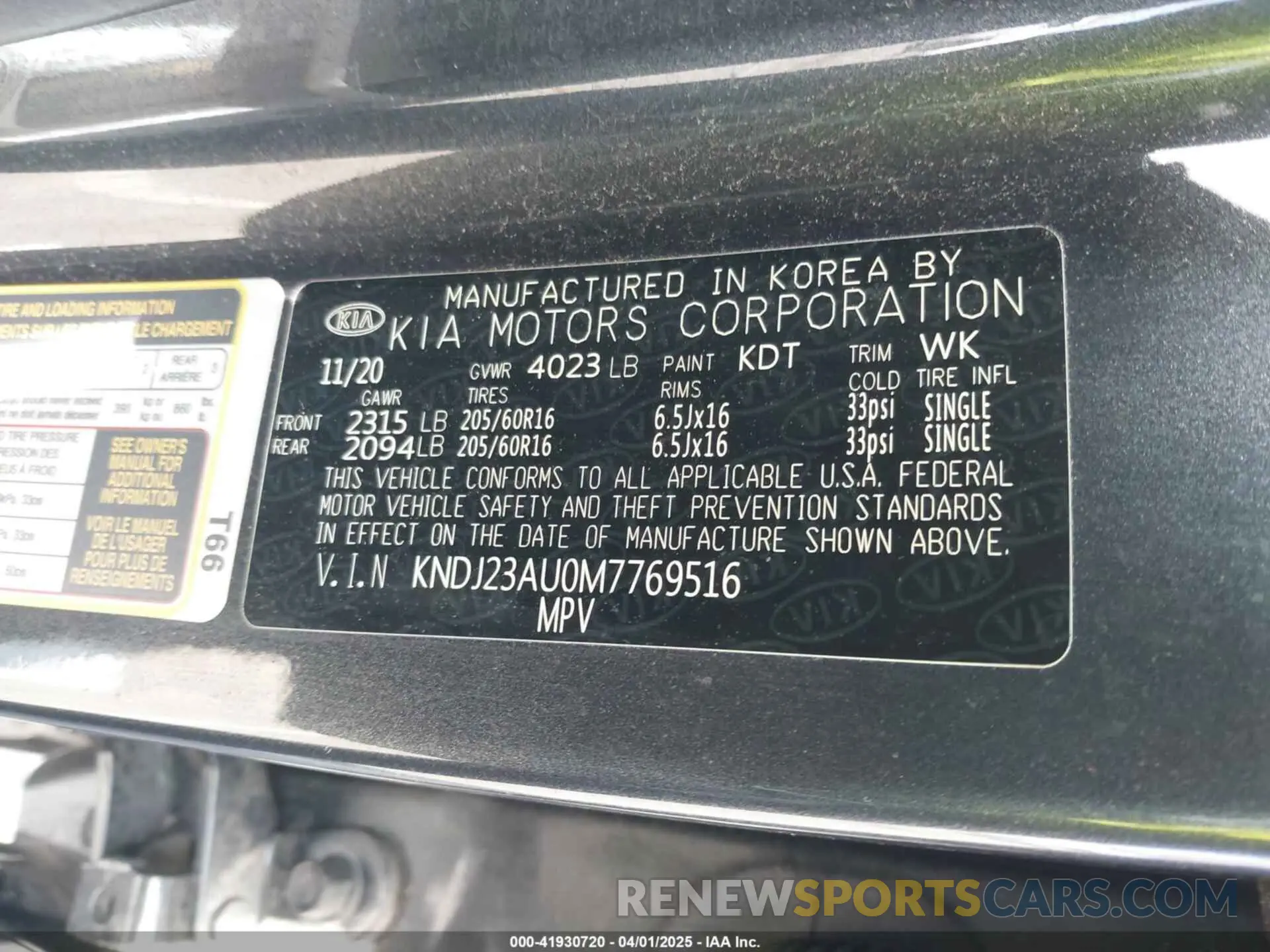 9 fotografías del automóvil dañado KNDJ23AU0M7769516 KIA SOUL 2021