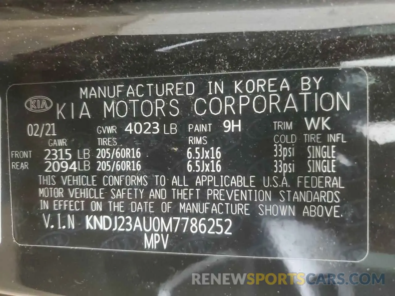 13 fotografías del automóvil dañado KNDJ23AU0M7786252 KIA SOUL 2021