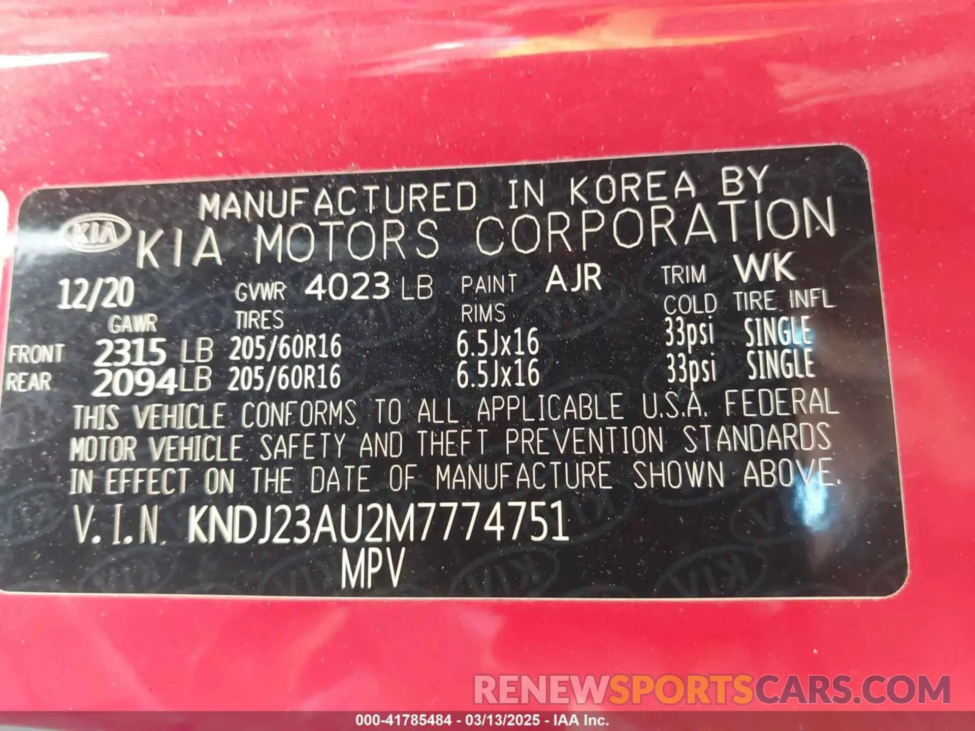 9 fotografías del automóvil dañado KNDJ23AU2M7774751 KIA SOUL 2021