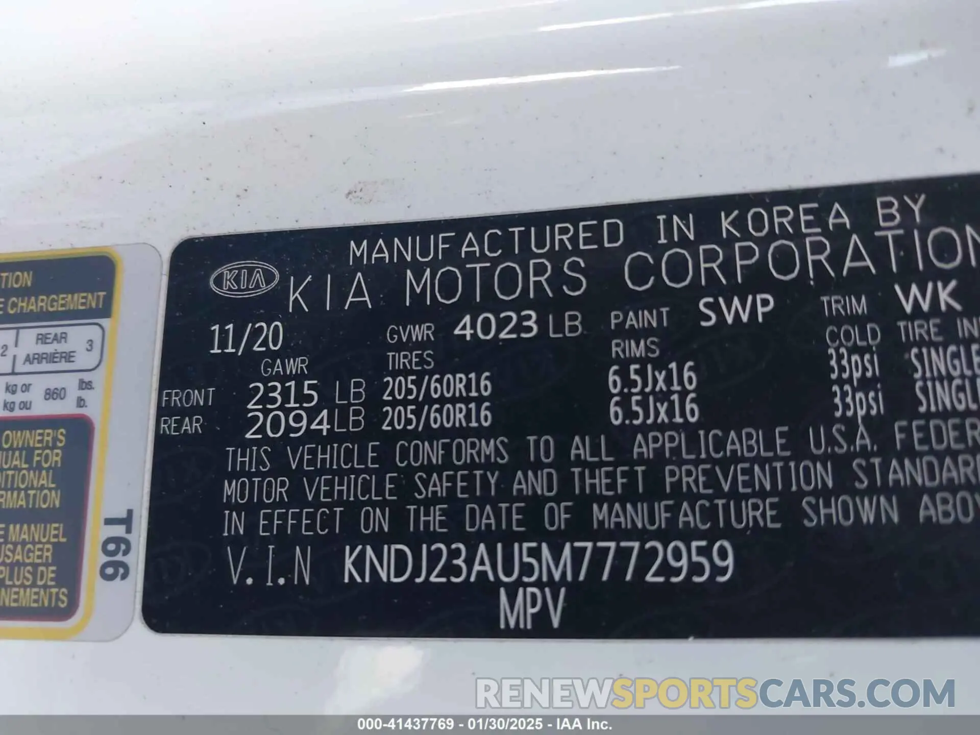 9 fotografías del automóvil dañado KNDJ23AU5M7772959 KIA SOUL 2021