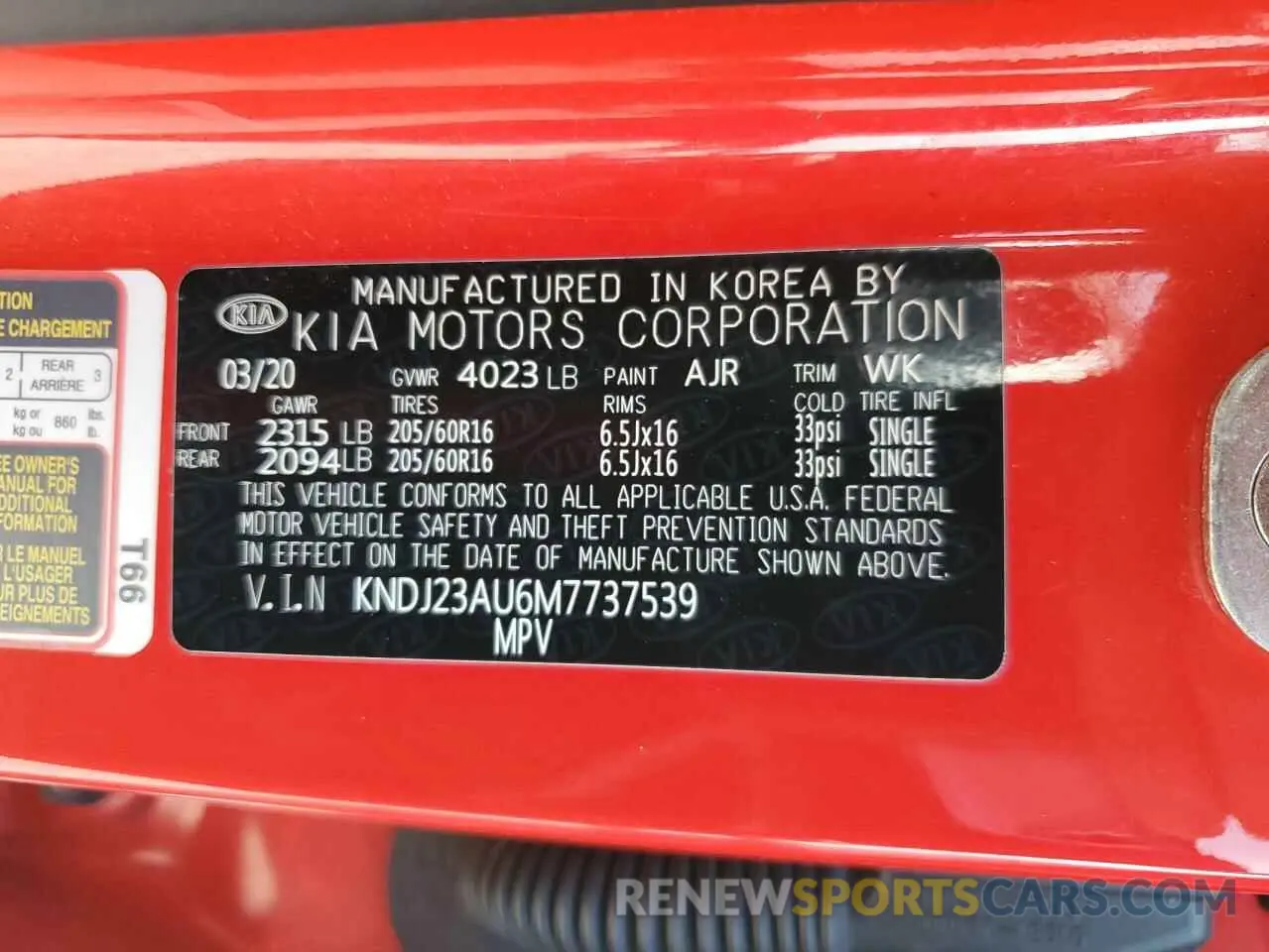 13 fotografías del automóvil dañado KNDJ23AU6M7737539 KIA SOUL 2021