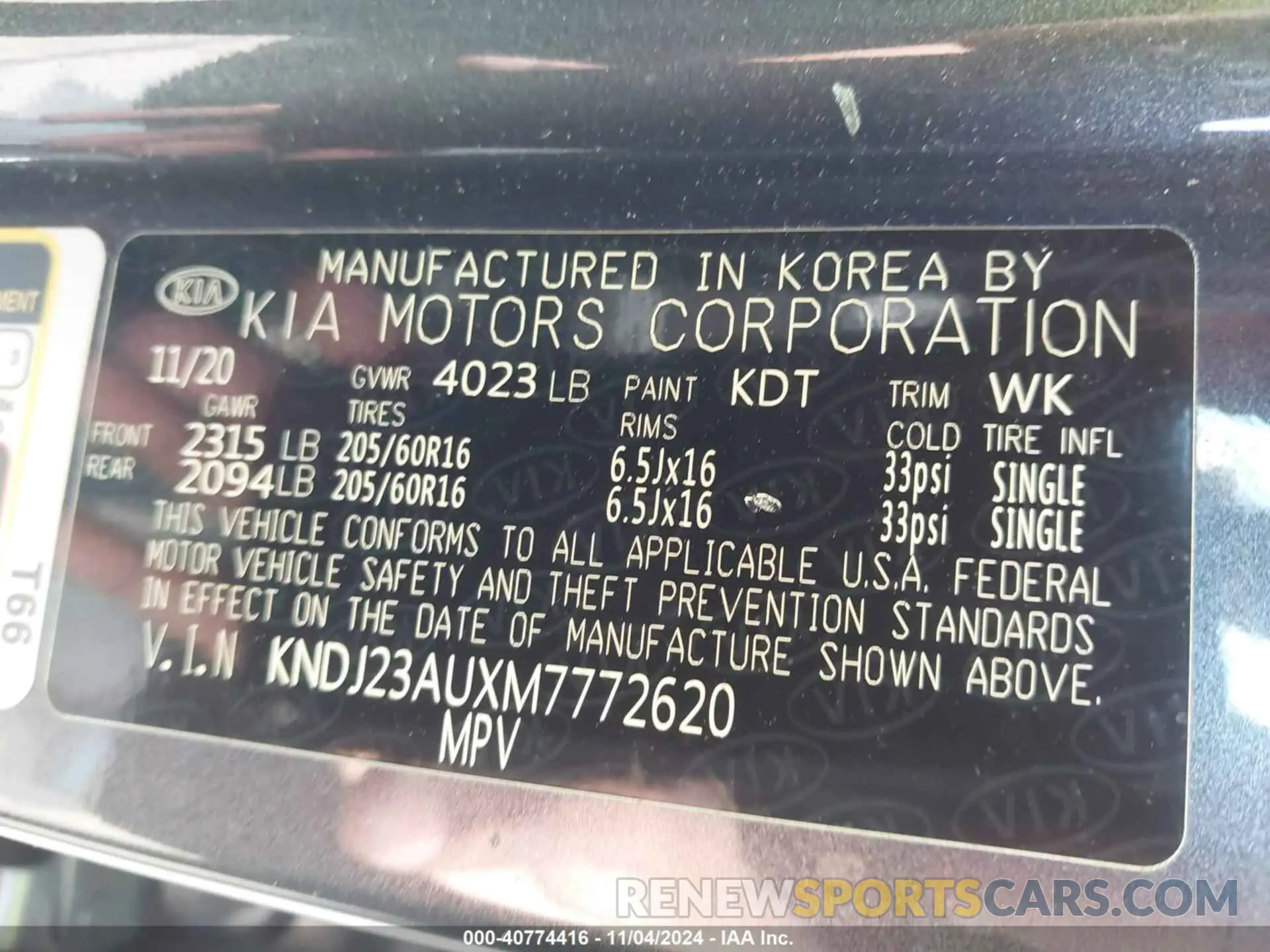 9 fotografías del automóvil dañado KNDJ23AUXM7772620 KIA SOUL 2021