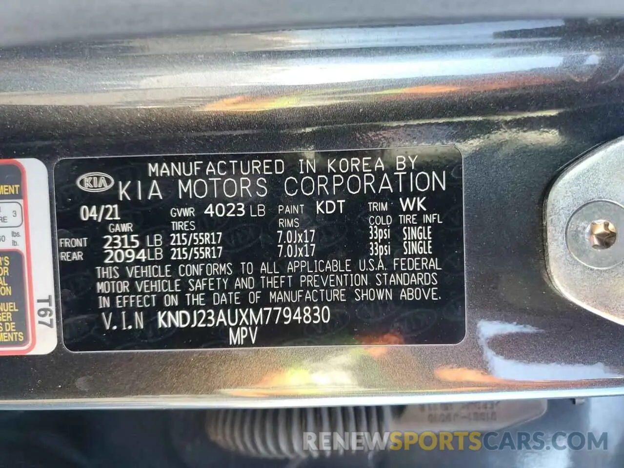 14 fotografías del automóvil dañado KNDJ23AUXM7794830 KIA SOUL 2021