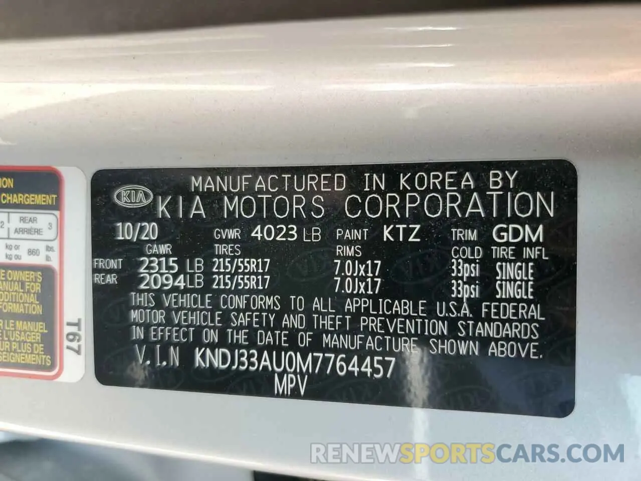 16 fotografías del automóvil dañado KNDJ33AU0M7764457 KIA SOUL 2021