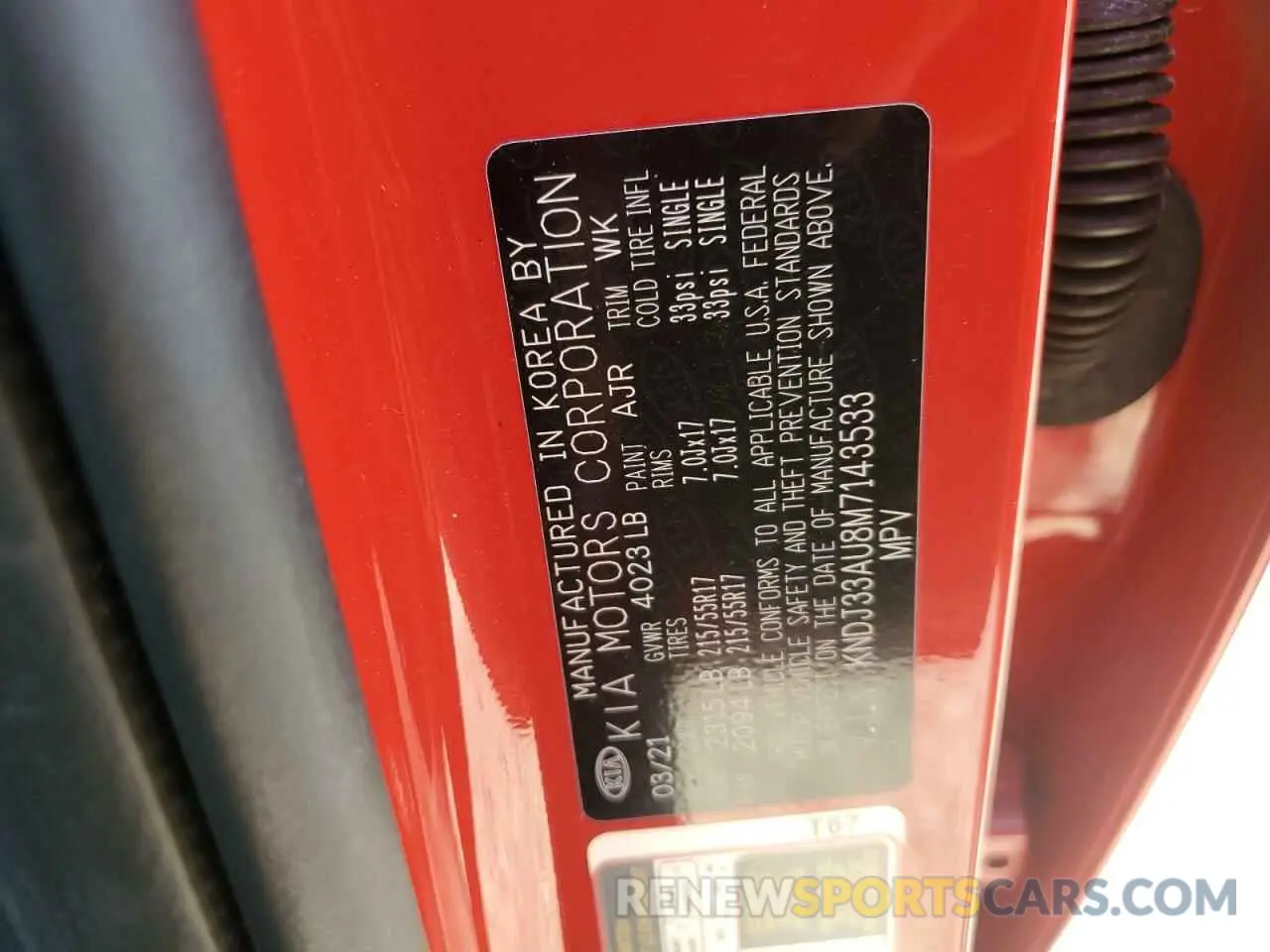 13 fotografías del automóvil dañado KNDJ33AU8M7143533 KIA SOUL 2021