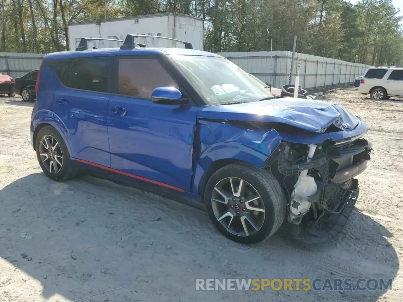 4 fotografías del automóvil dañado KNDJ53AF1M7740731 KIA SOUL 2021